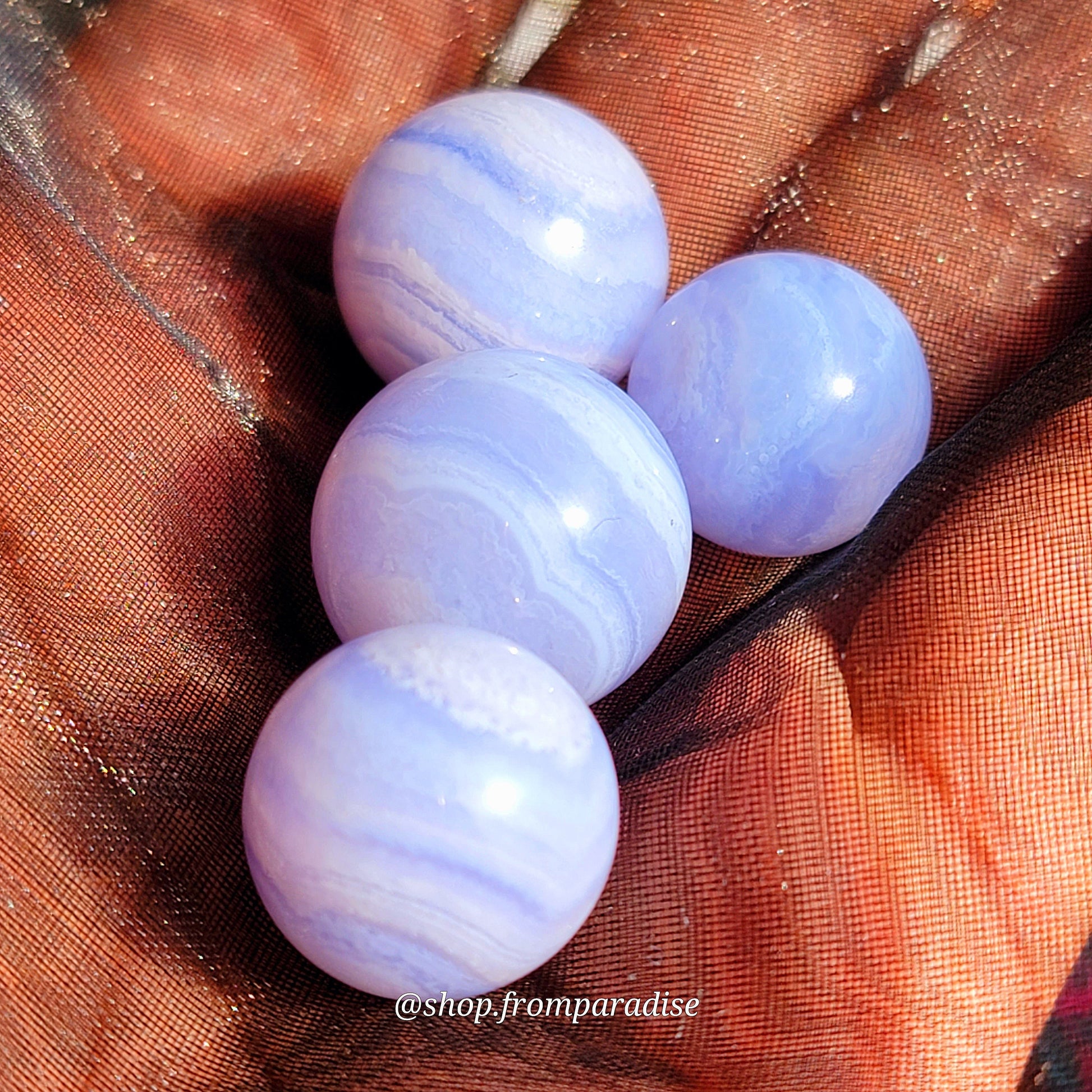 Mini Blue Lace Agate Sphere