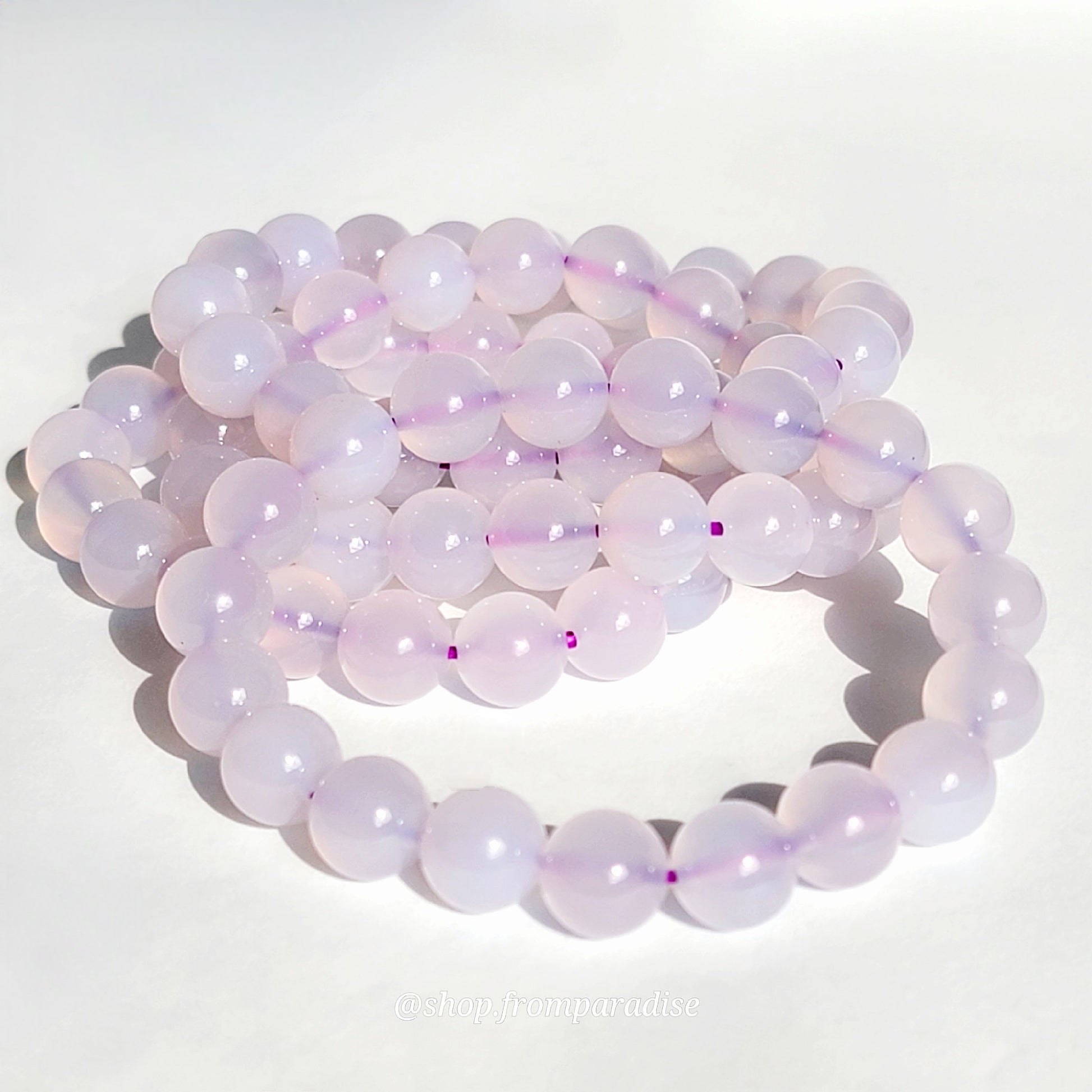 Purple Chalcedony Crystal Bracelet
