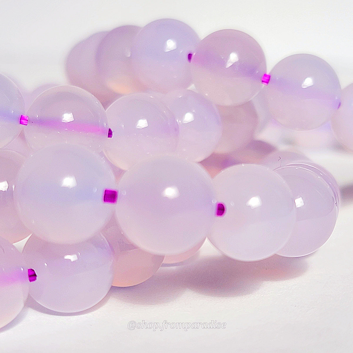 Purple Chalcedony Crystal Bracelet