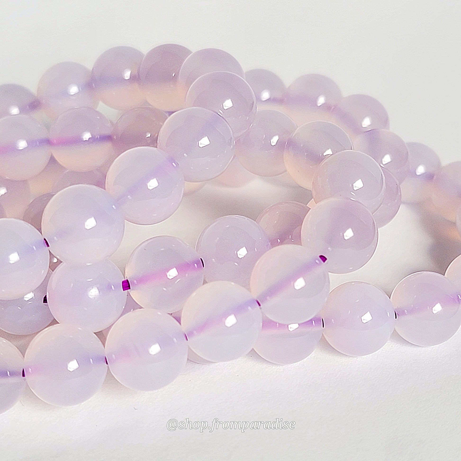 Purple Chalcedony Crystal Bracelet