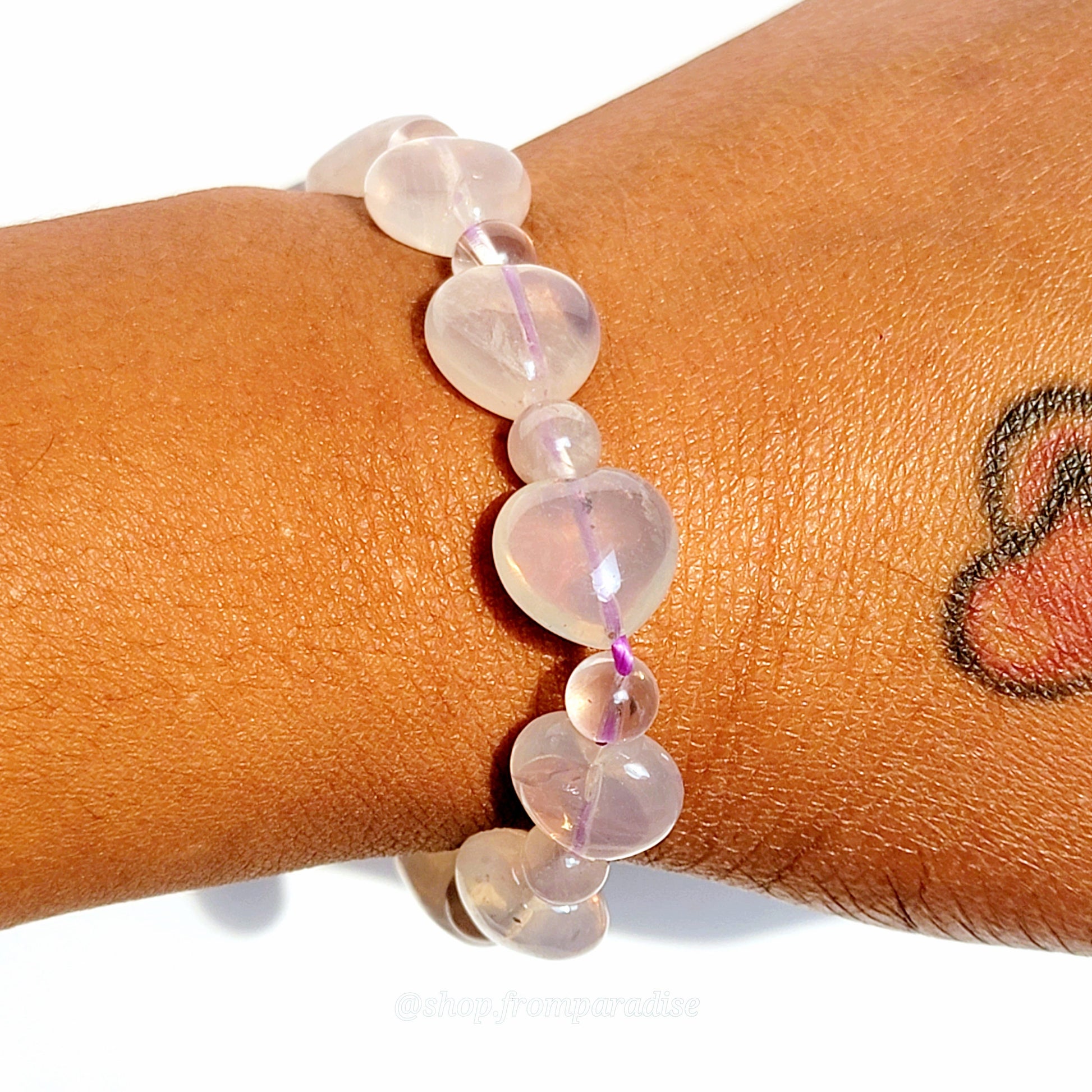 Natural Lavender Moon Quartz Gemstone Bracelet Light Purple Lavender Moon Crystal Bracelet Women Bracelet Crystal Lavender Moon Jewelry
