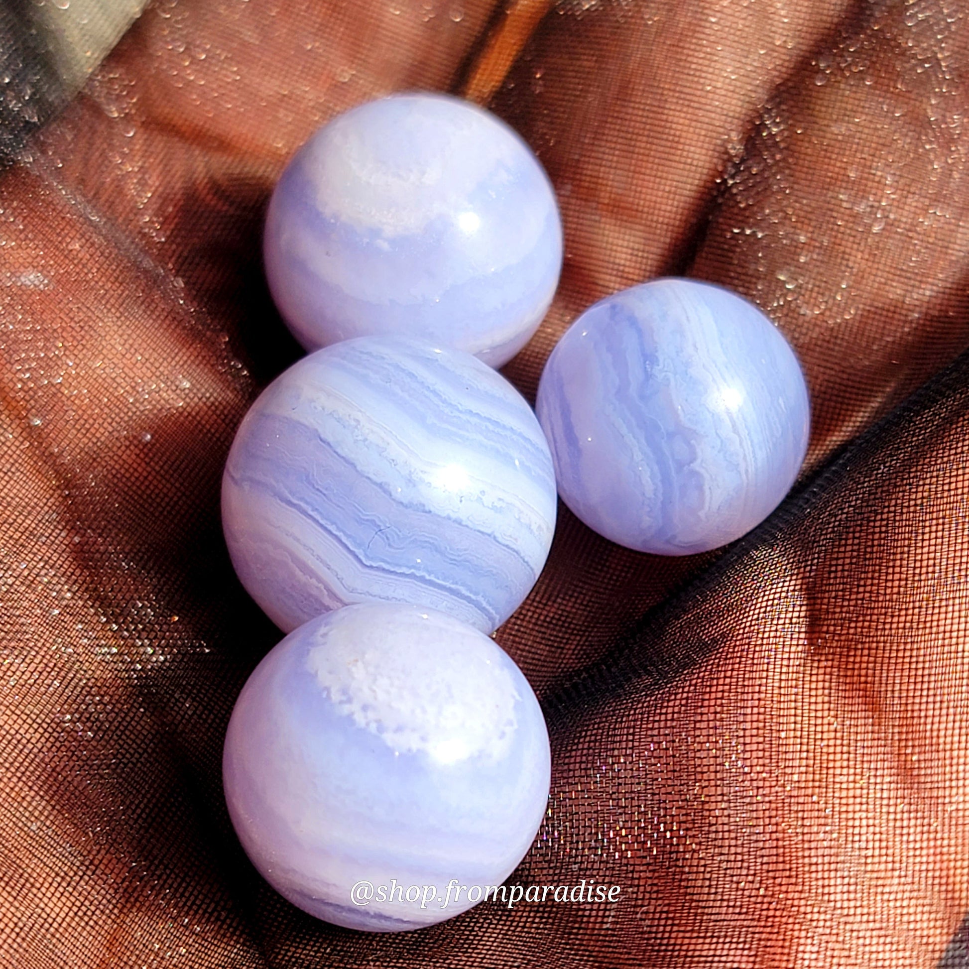 Mini Blue Lace Agate Sphere