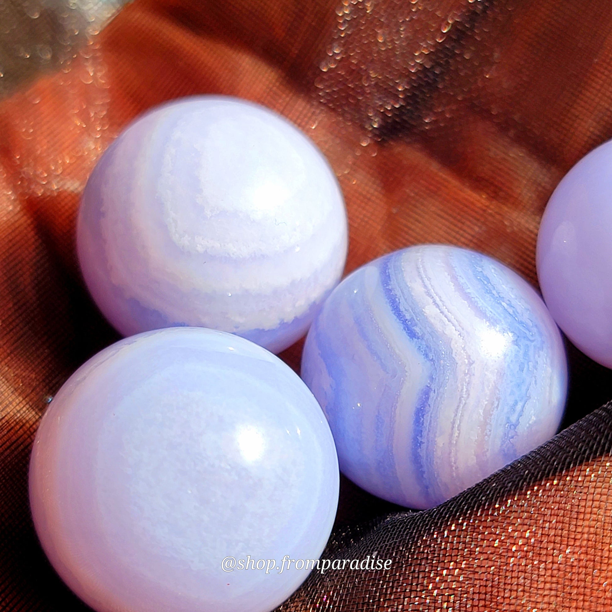 Mini Blue Lace Agate Sphere