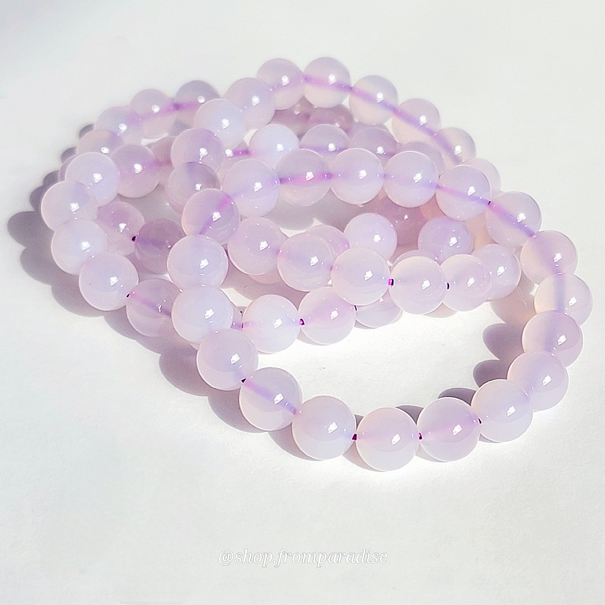 Purple Chalcedony Crystal Bracelet