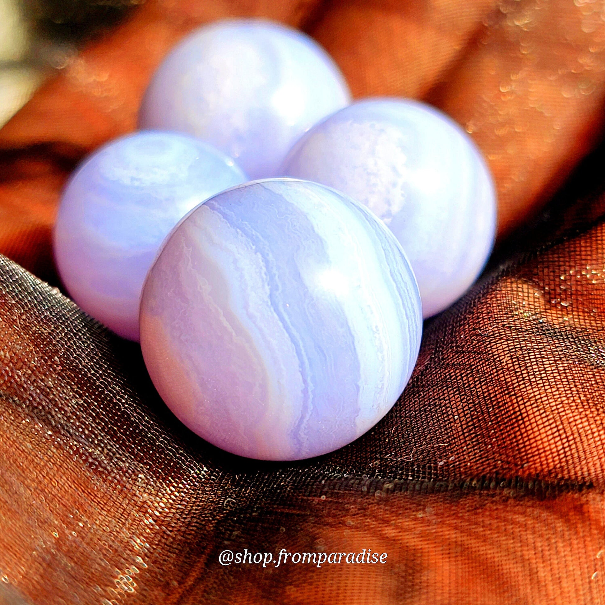 Mini Blue Lace Agate Sphere