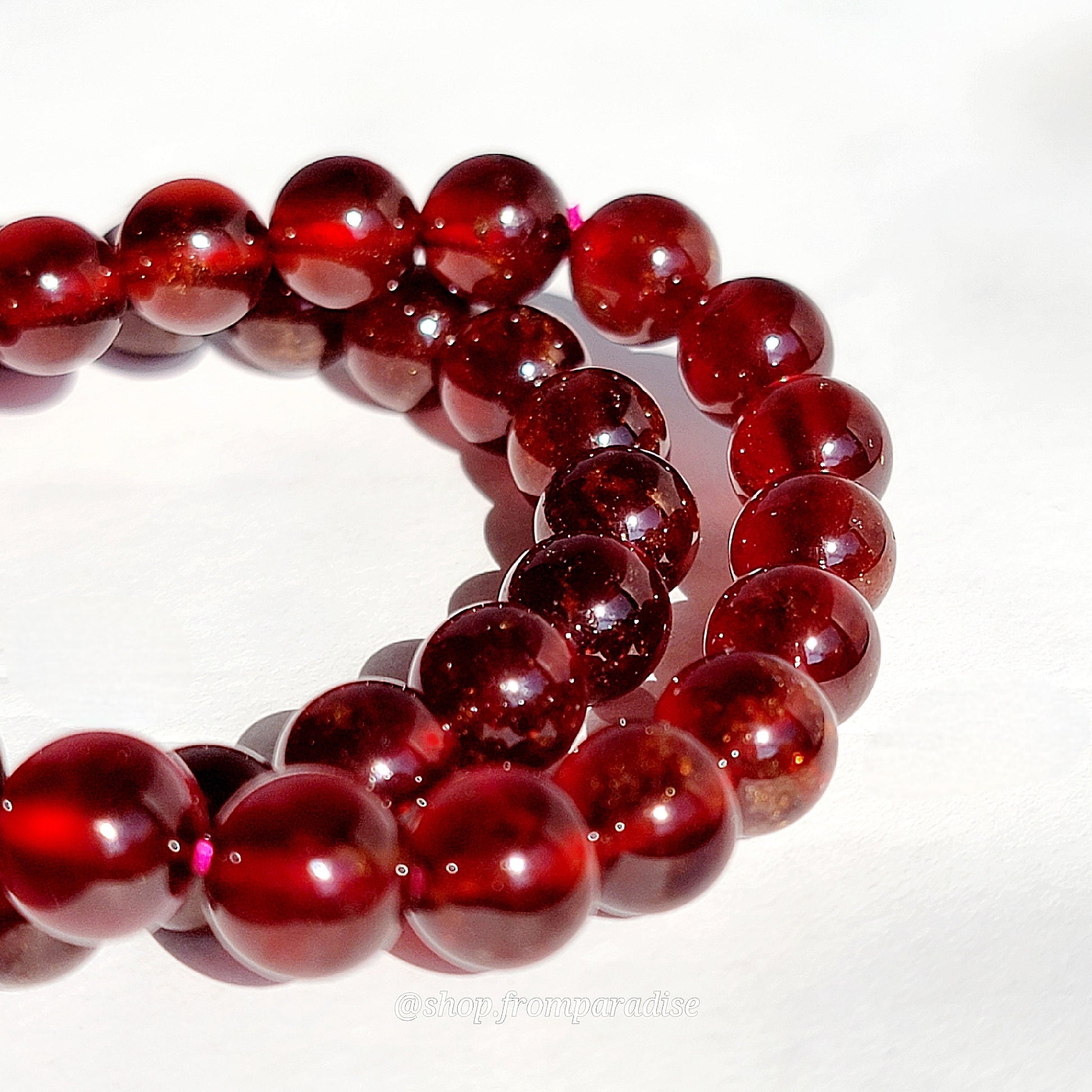 Garnet Crystal Bracelet