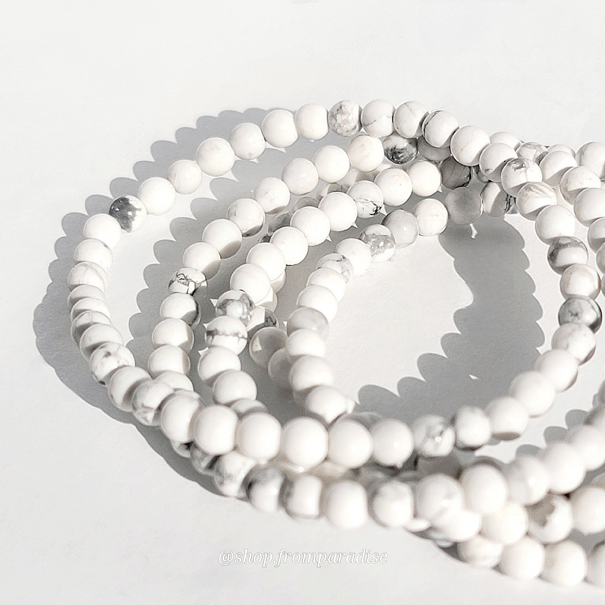 Howlite Crystal Stretch Bracelet