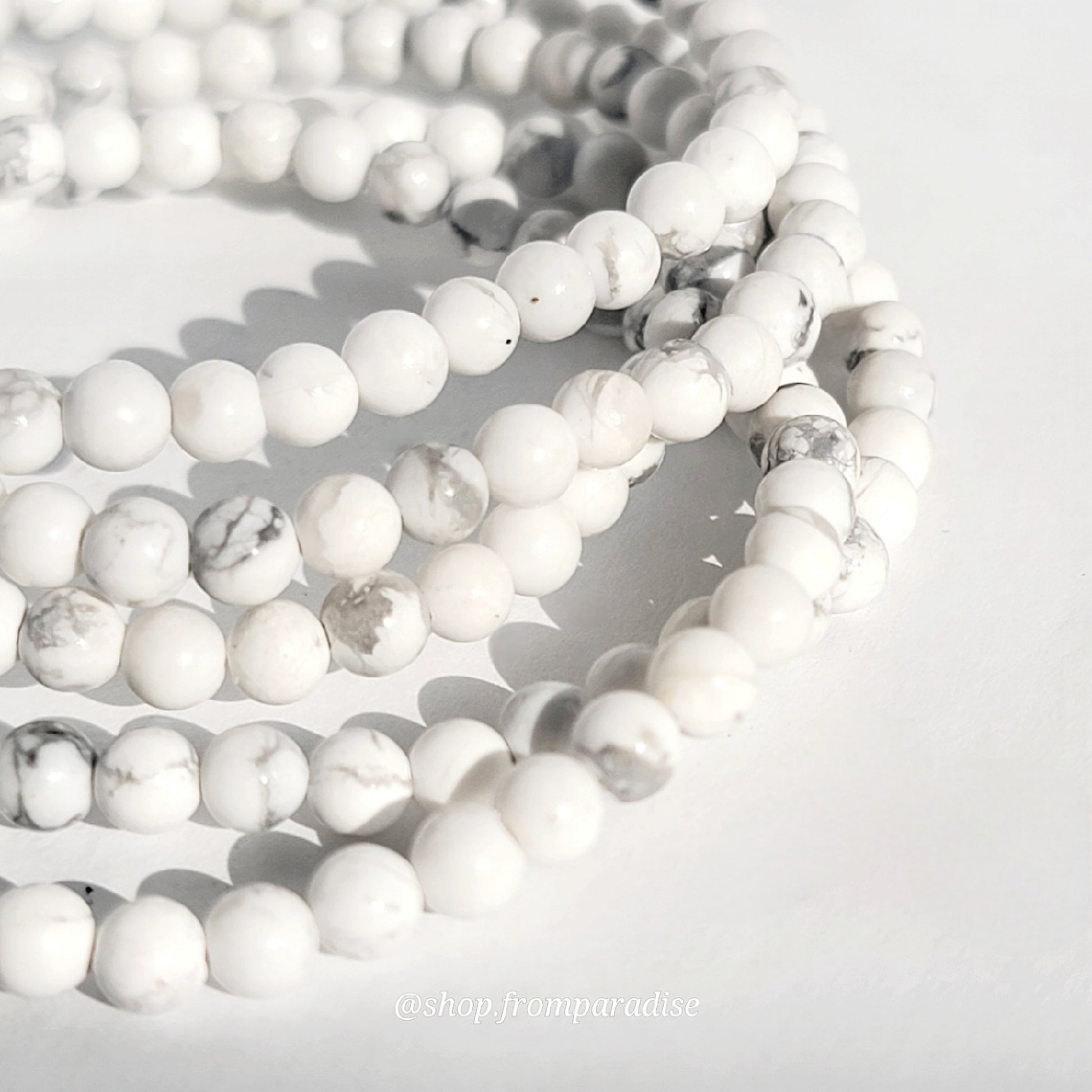 Howlite Crystal Stretch Bracelet