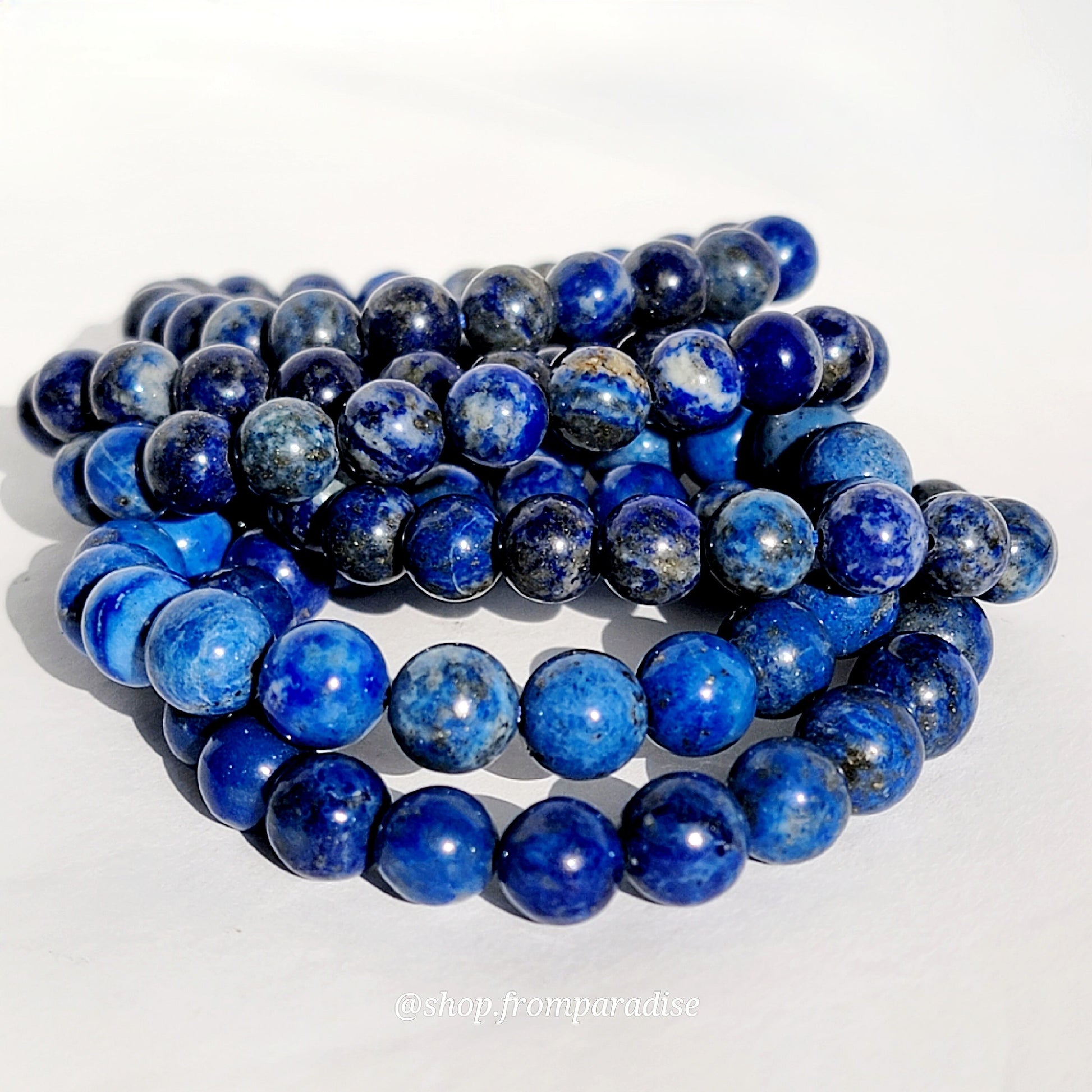 Lapis Lazuli Crystal Stretch Bracelet
