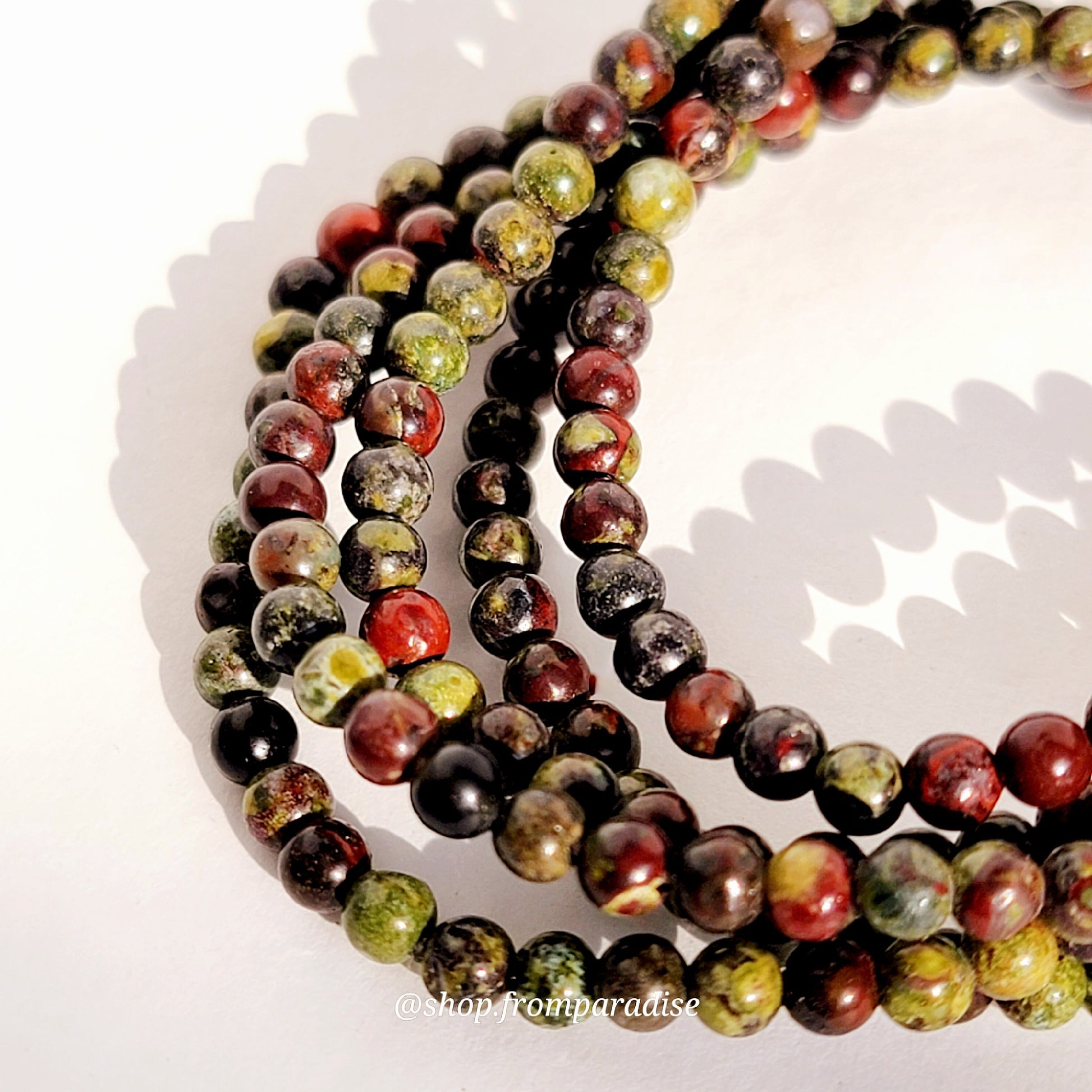 Dragons Blood Jasper Crystal Gemstone Bracelet