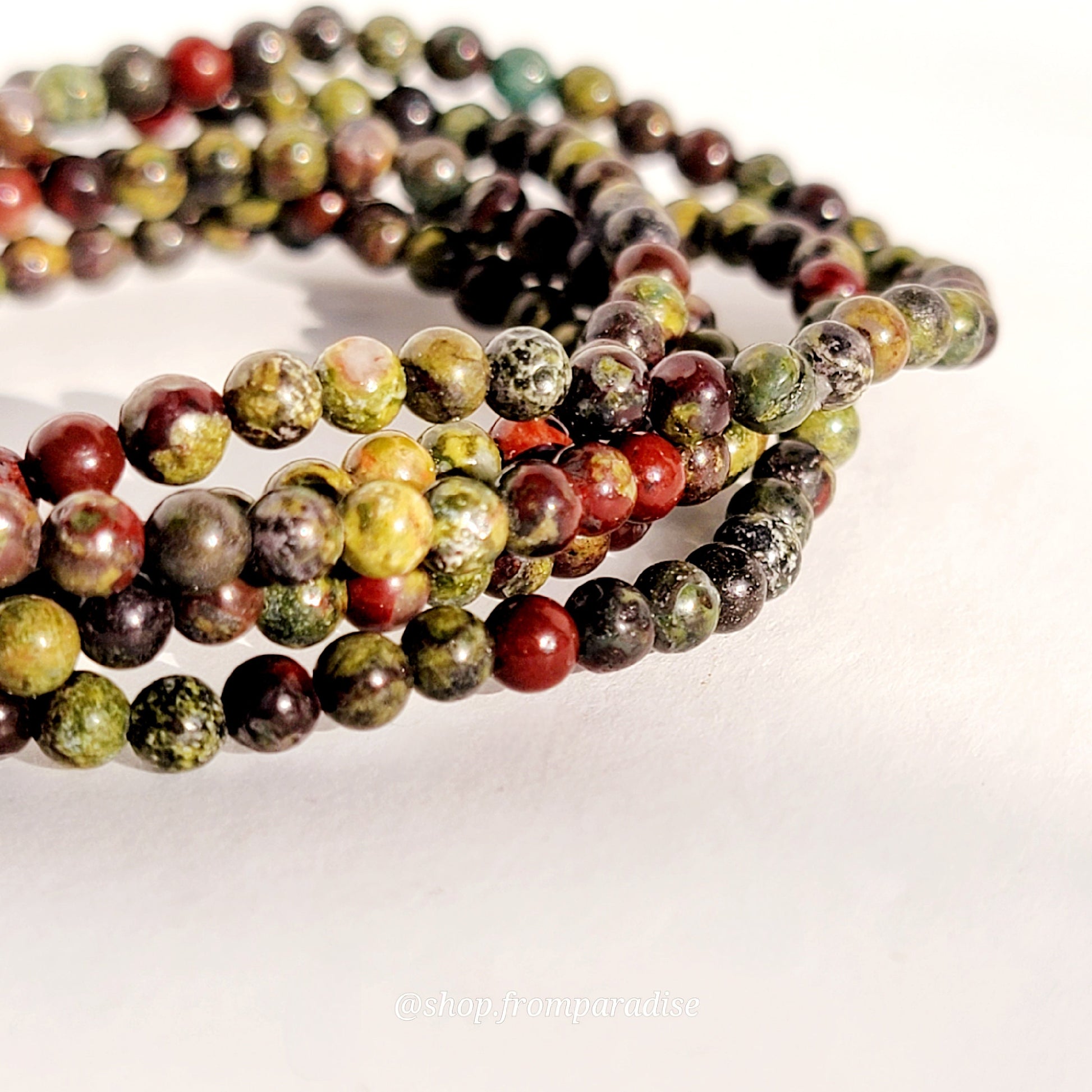 Dragons Blood Jasper Crystal Gemstone Bracelet