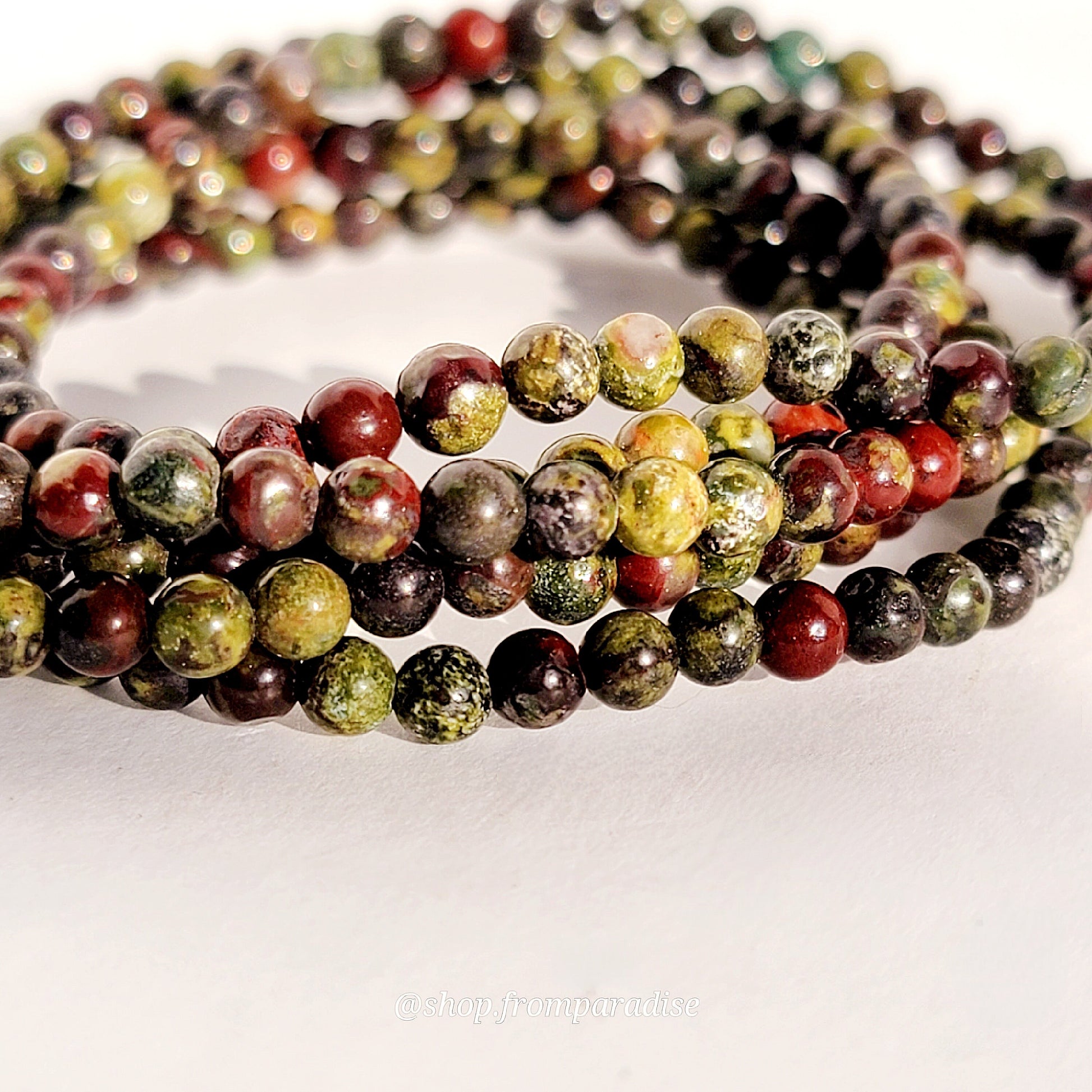 Dragons Blood Jasper Crystal Gemstone Bracelet