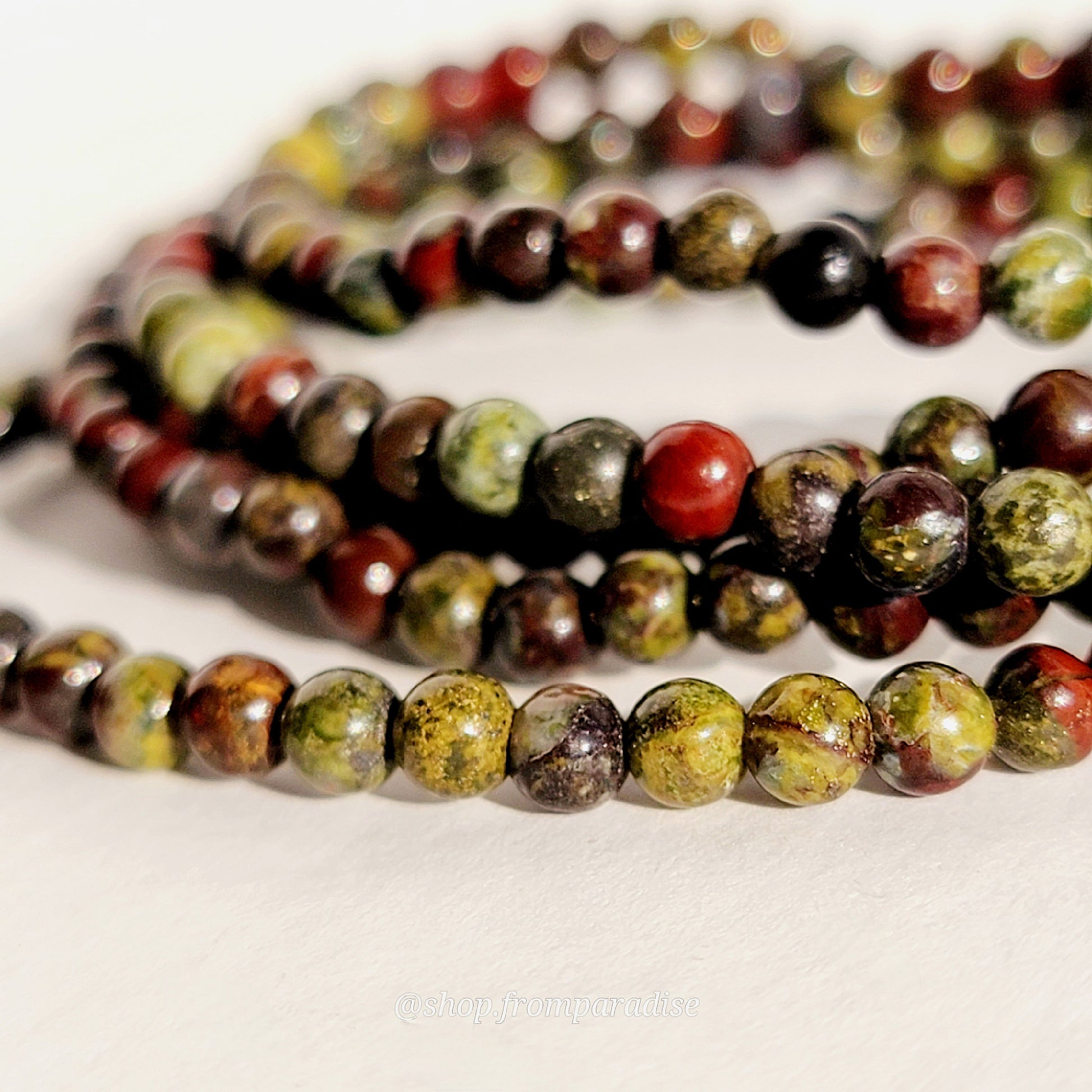 Dragons Blood Jasper Crystal Gemstone Bracelet