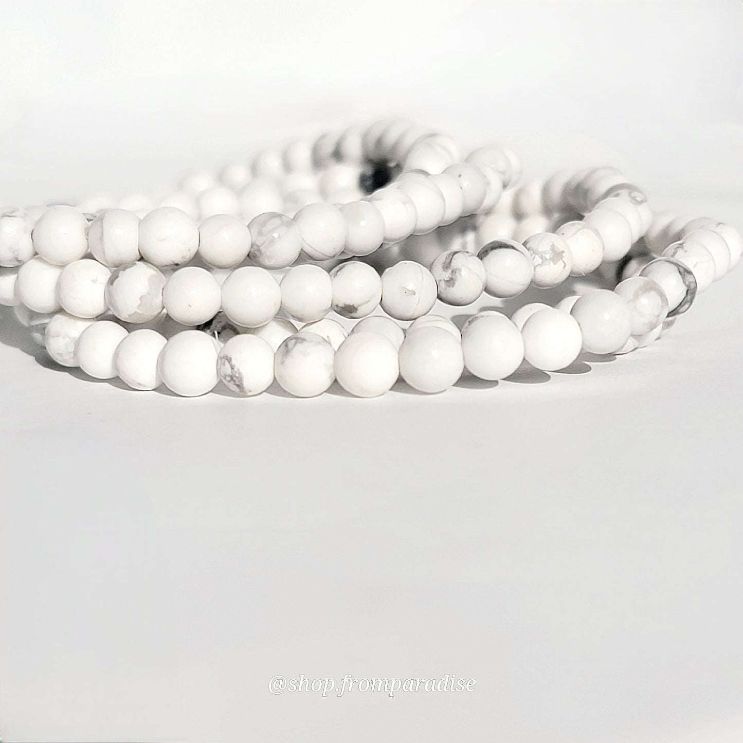 Howlite Crystal Stretch Bracelet