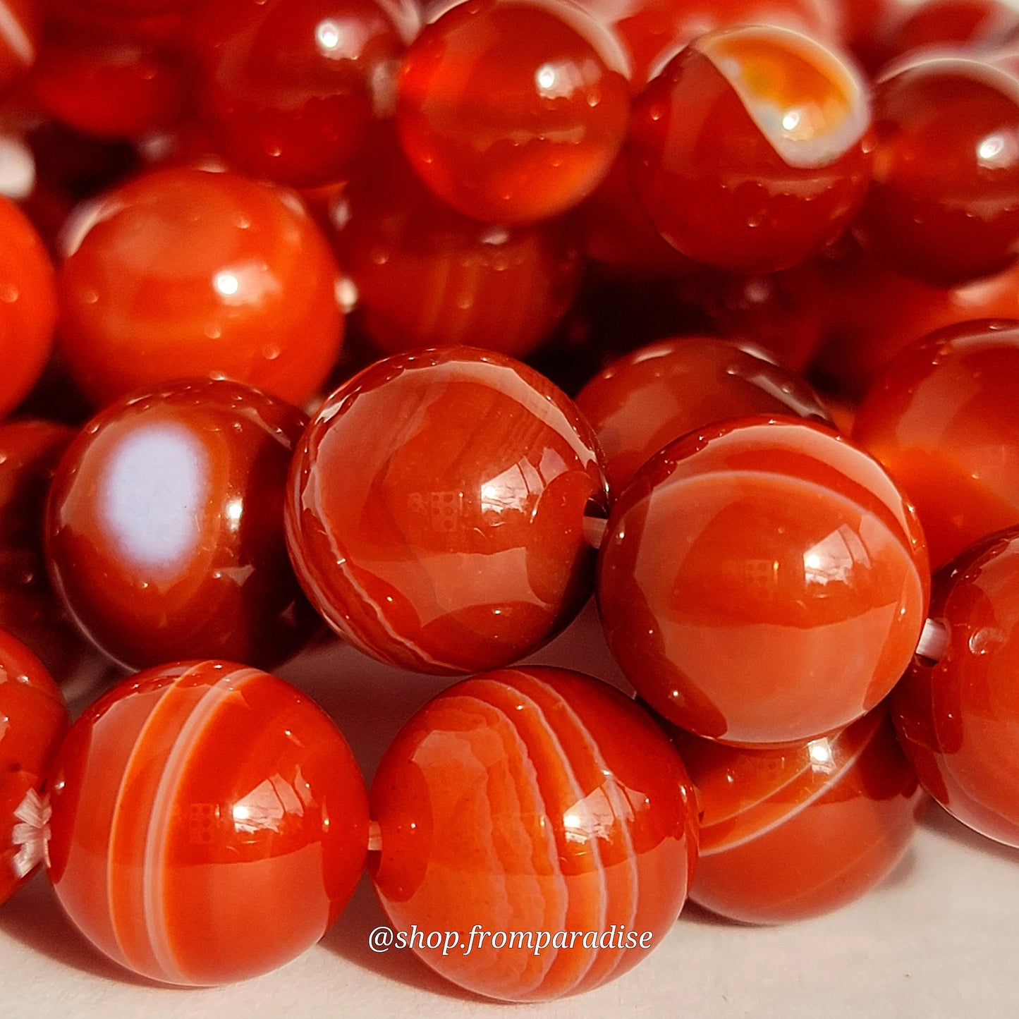 Red Carnelian Crystal Stretch Bracelet