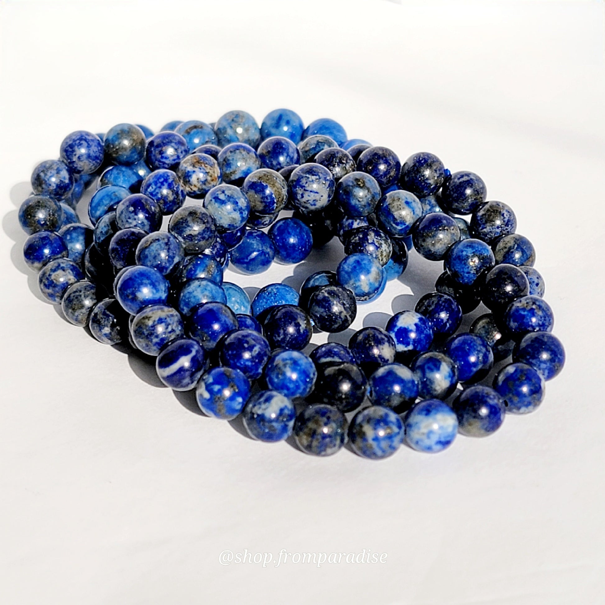 Lapis Lazuli Crystal Stretch Bracelet