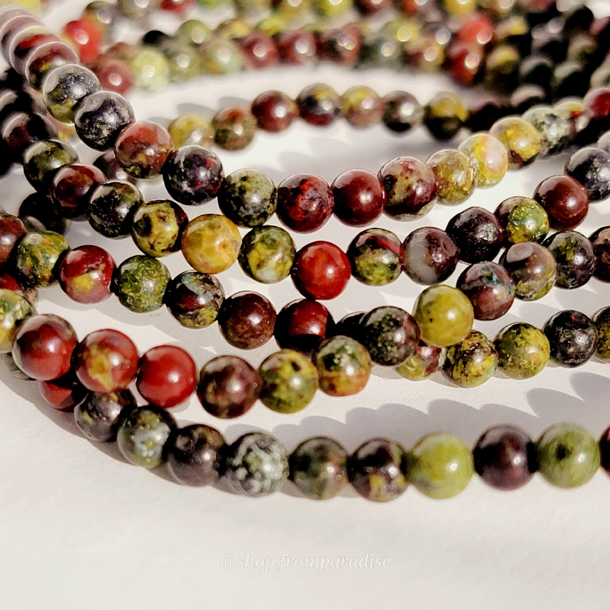 Dragons Blood Jasper Crystal Gemstone Bracelet