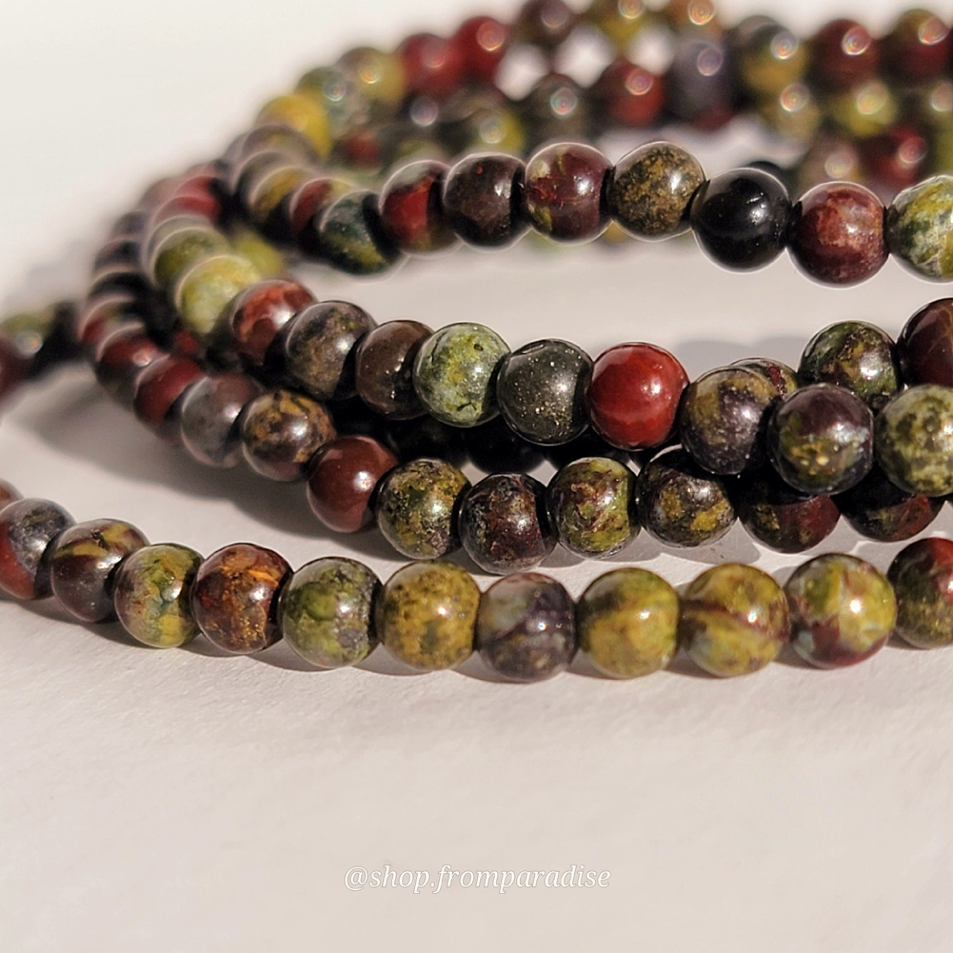 Dragons Blood Jasper Crystal Gemstone Bracelet