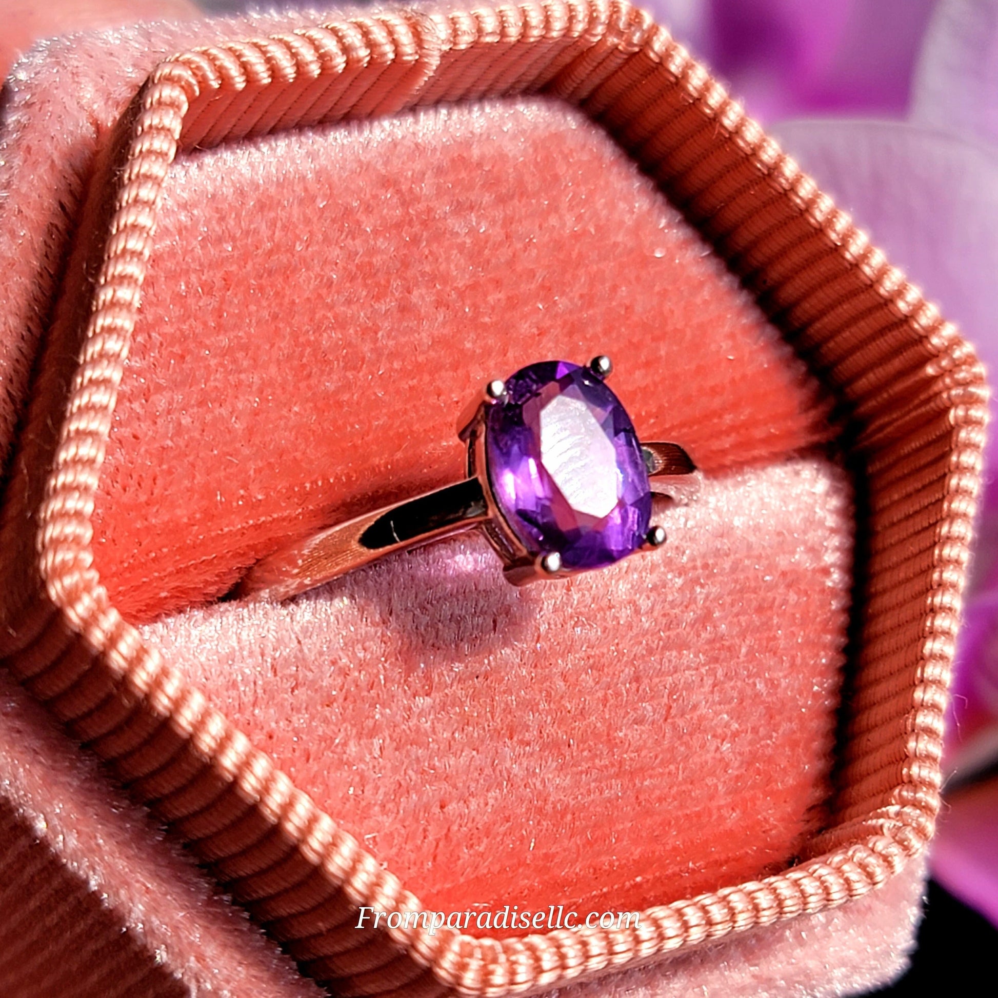 Amethyst Silver Ring