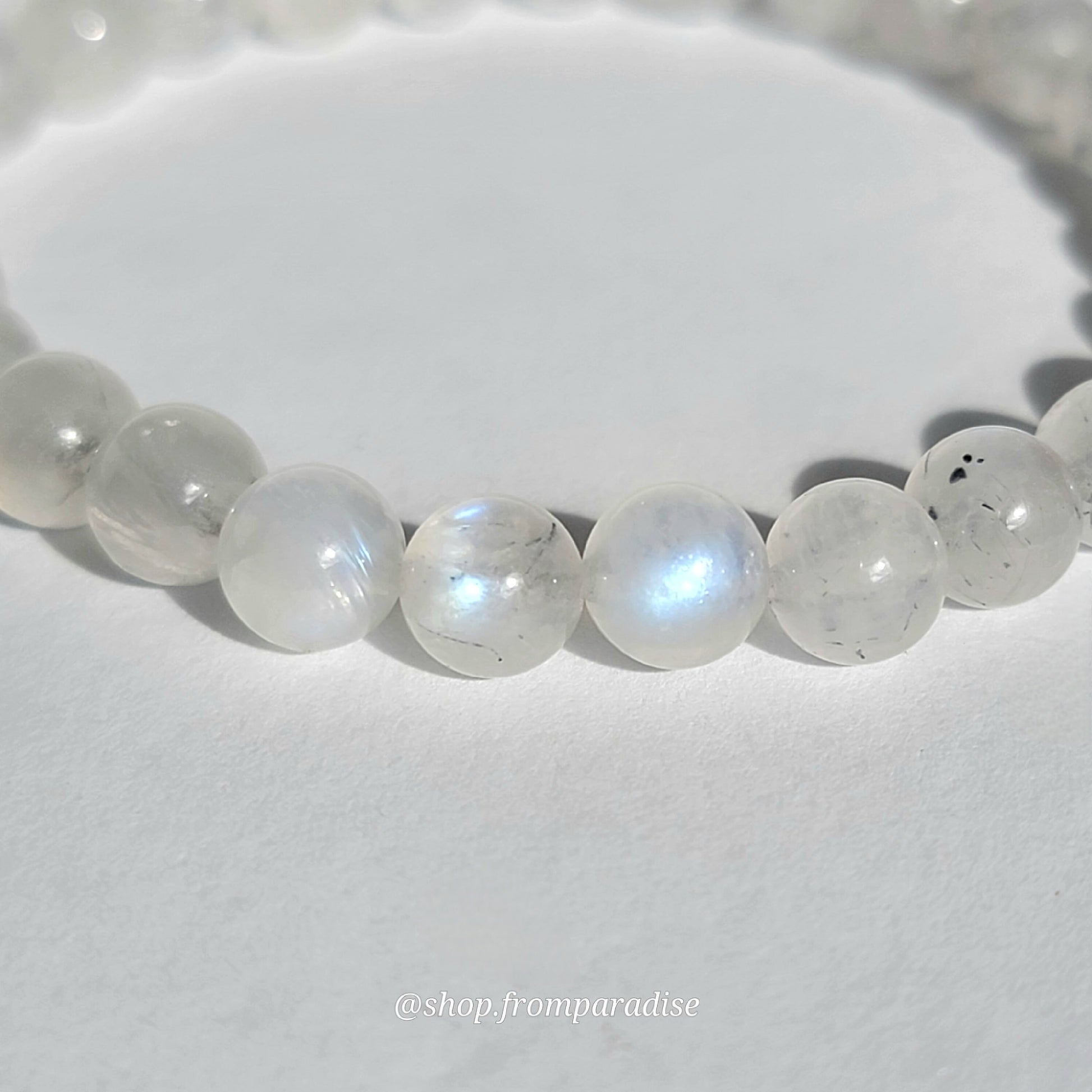 rainbow moonstone crystal bracelet