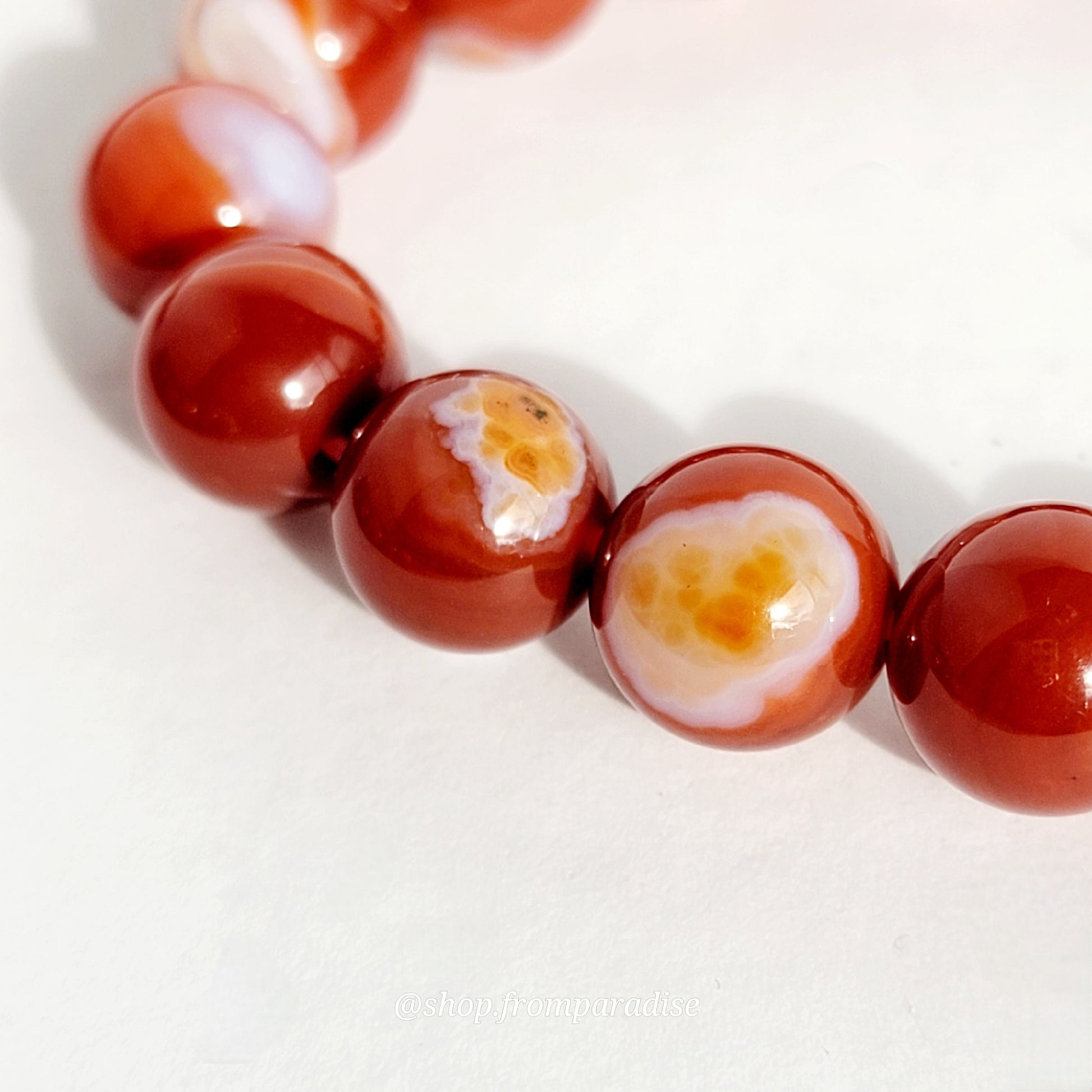 Red Carnelian Crystal Stretch Bracelet