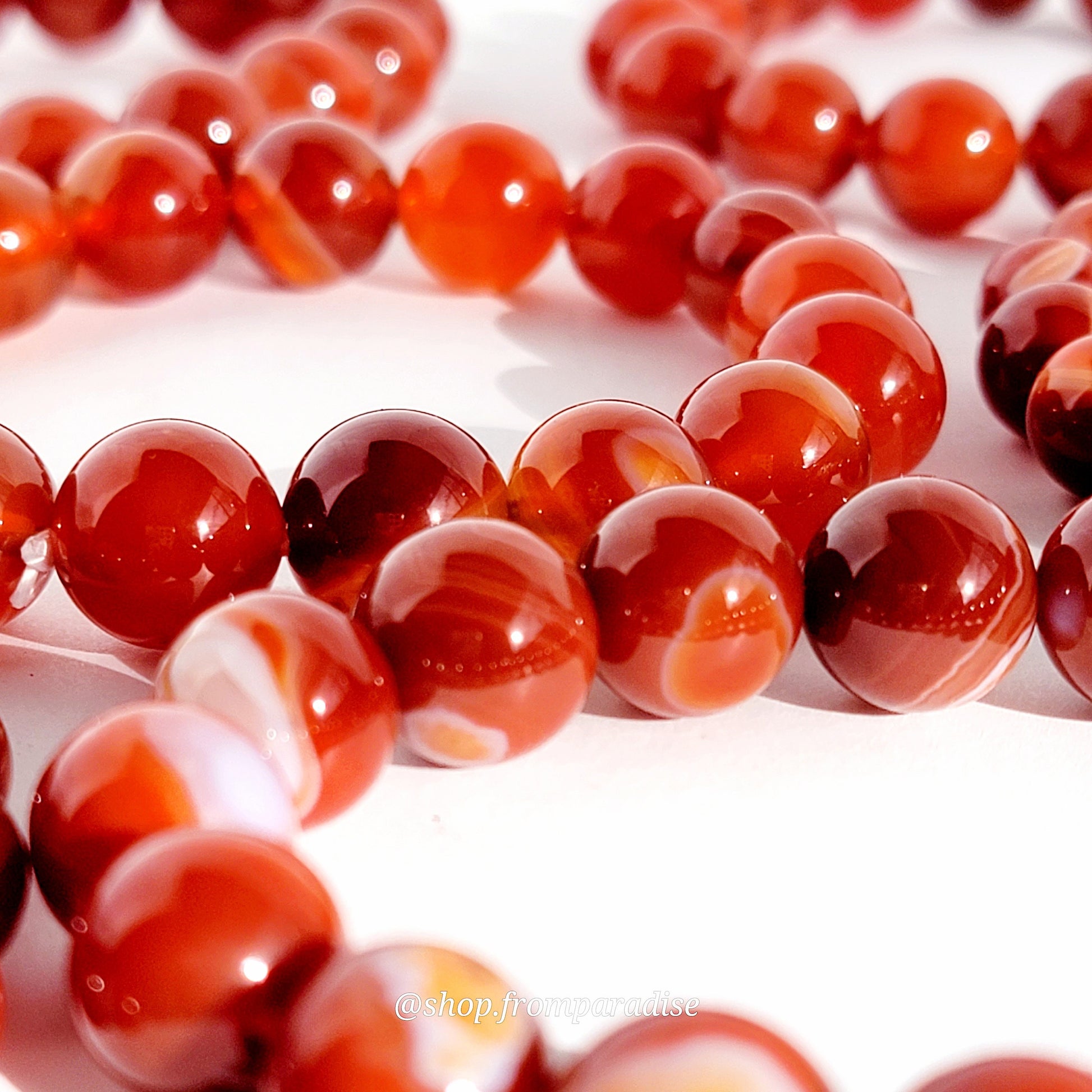 Red Carnelian Crystal Stretch Bracelet