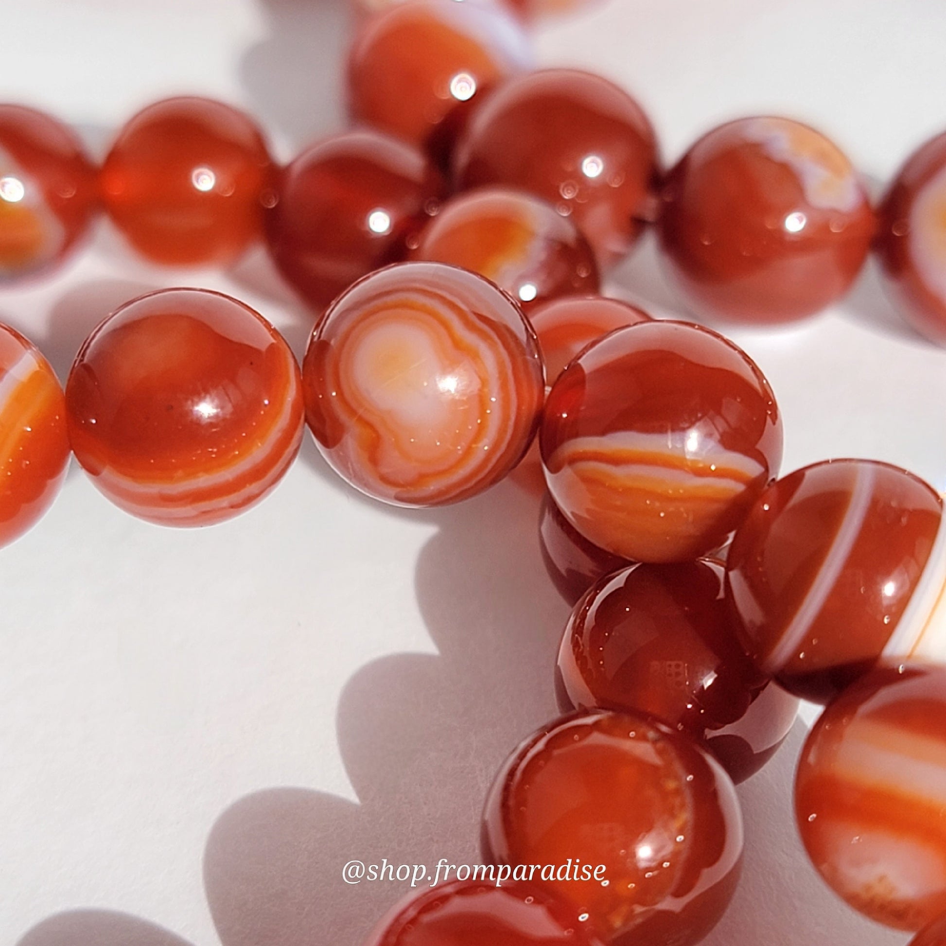 Red Carnelian Crystal Stretch Bracelet