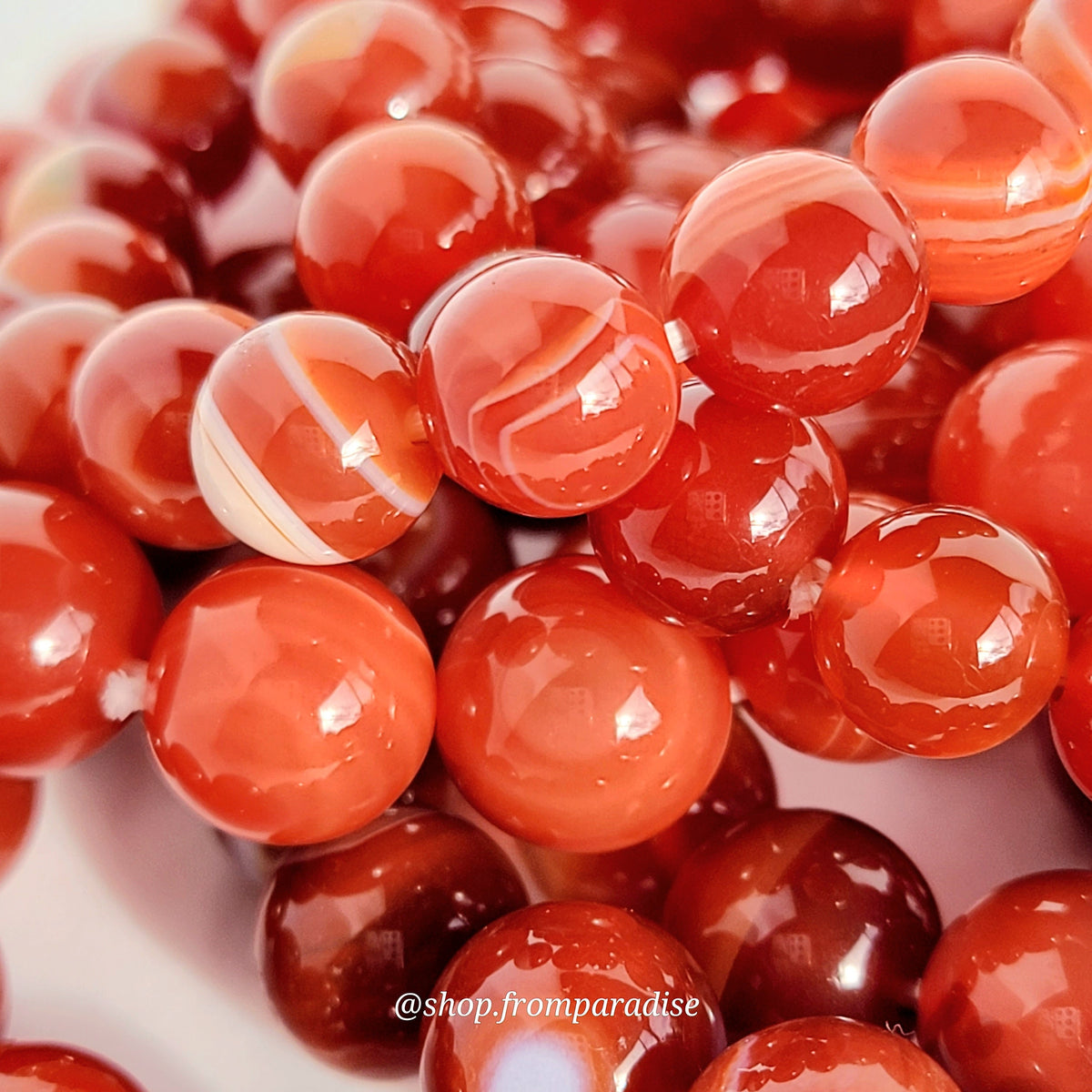 Red Carnelian Crystal Stretch Bracelet