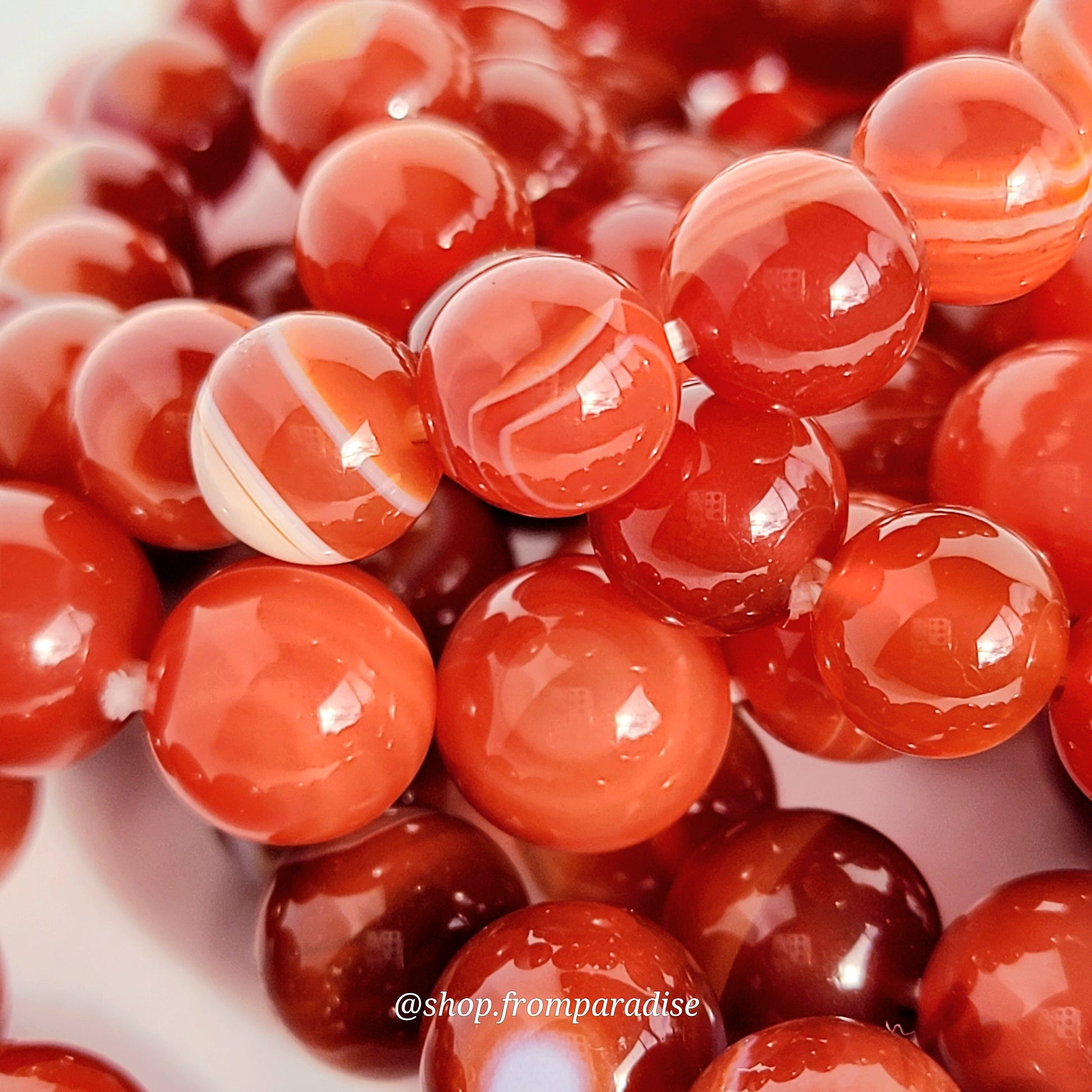 Red Carnelian Crystal Stretch Bracelet