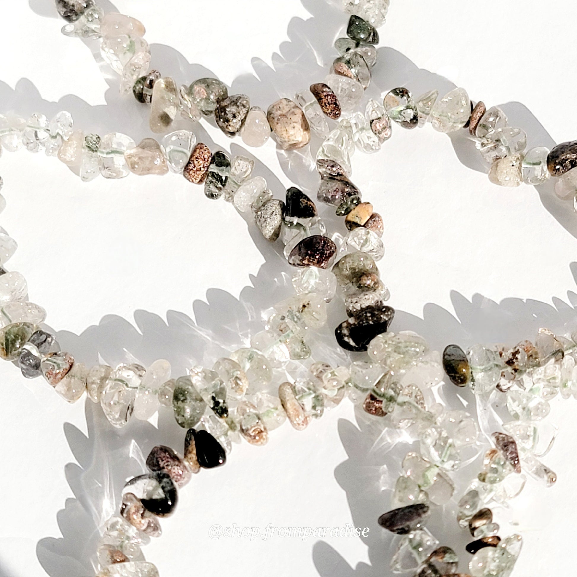 garden quartz bracelet against a white background