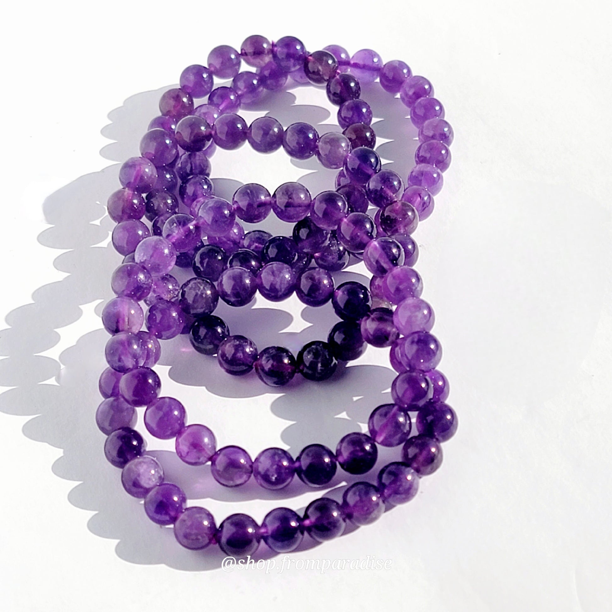 purple amethyst crystal bracelet
