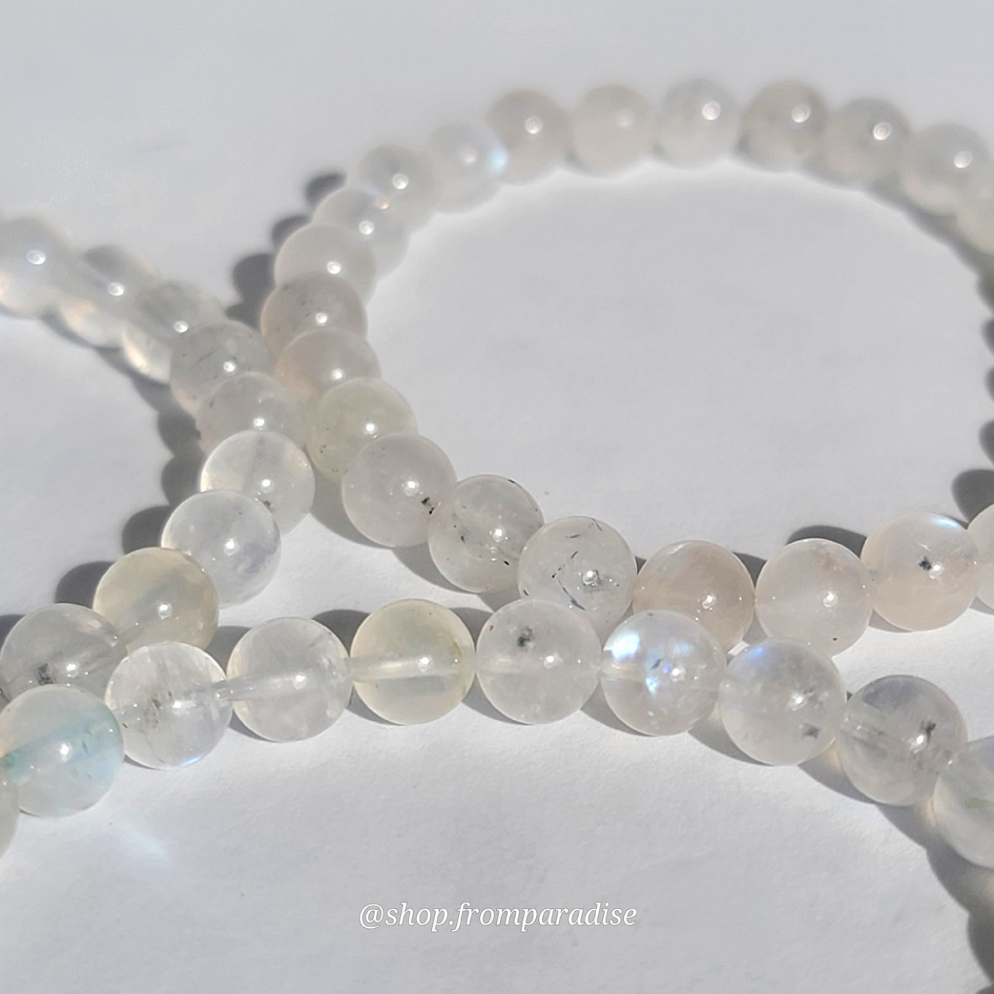 Crystal moonstone bracelet
