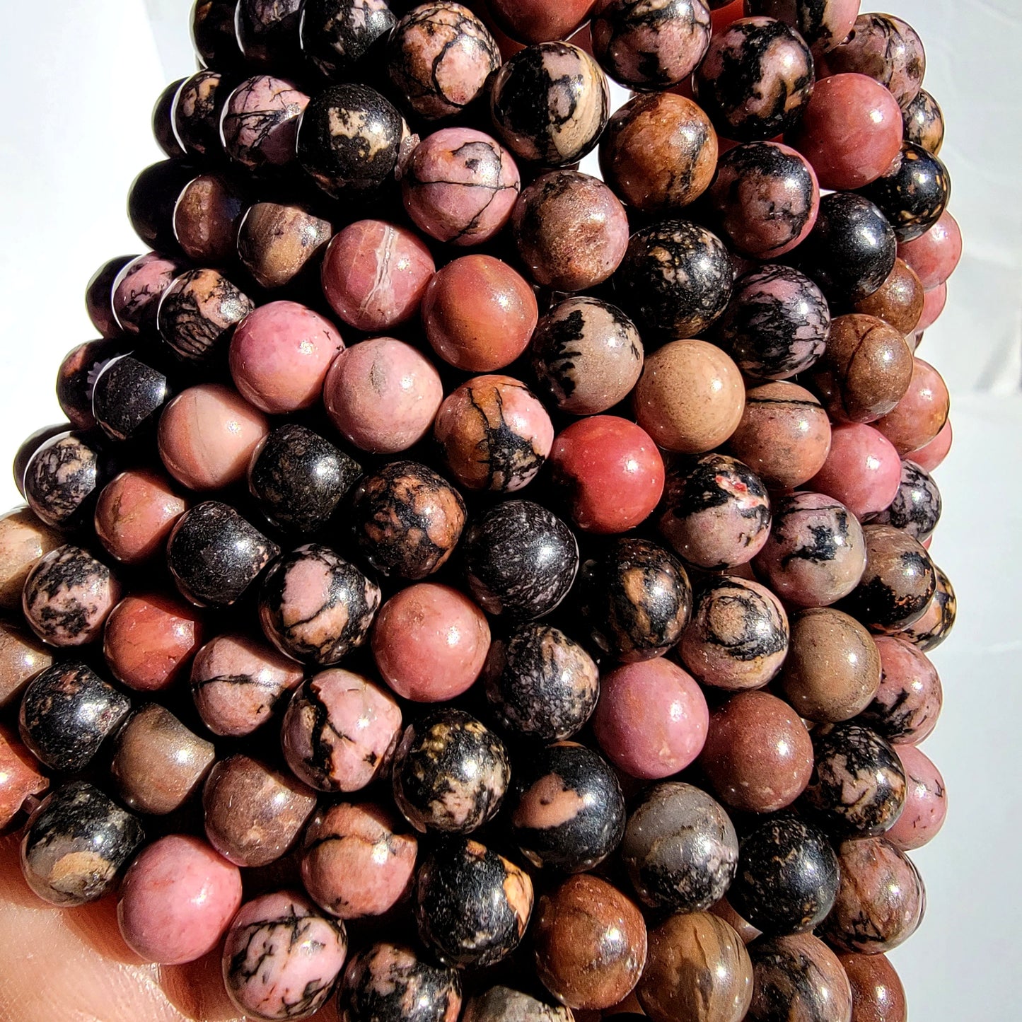 Rhodonite Crystal Bracelet