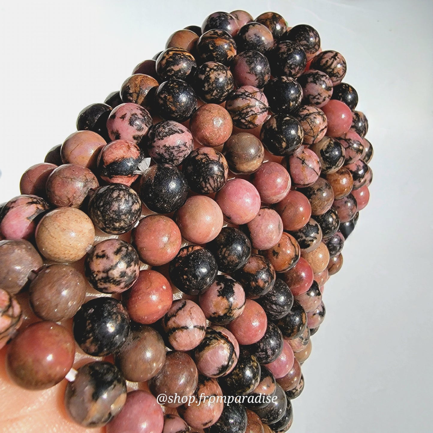Rhodonite Crystal Bracelet