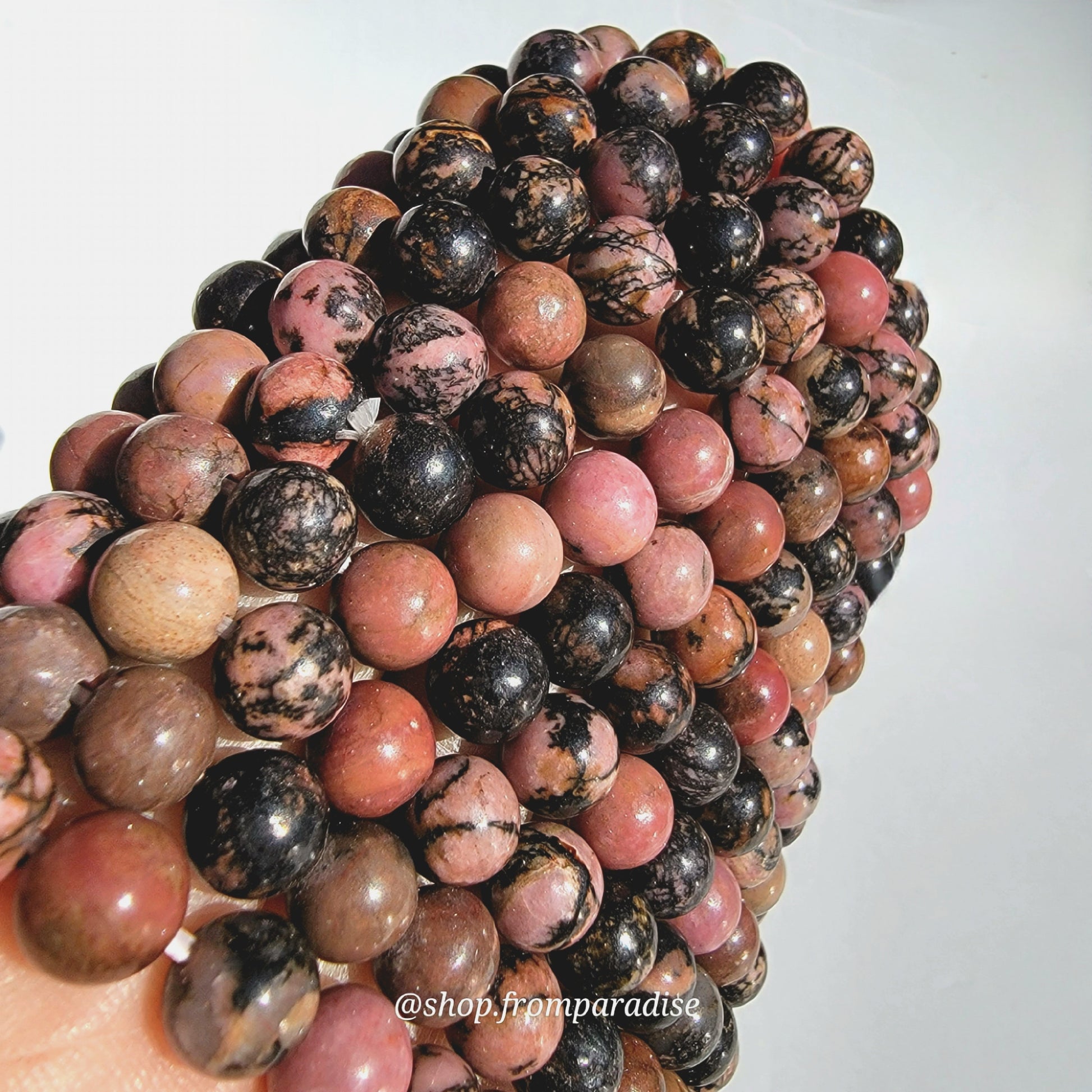 Rhodonite Crystal Bracelet