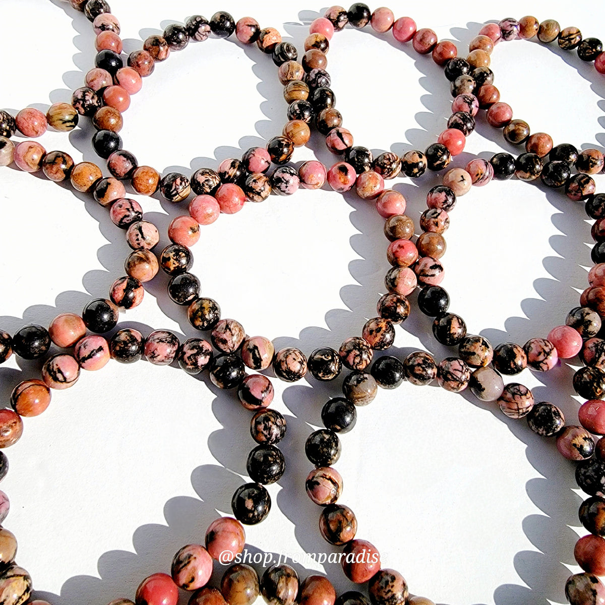 Rhodonite Crystal Bracelet