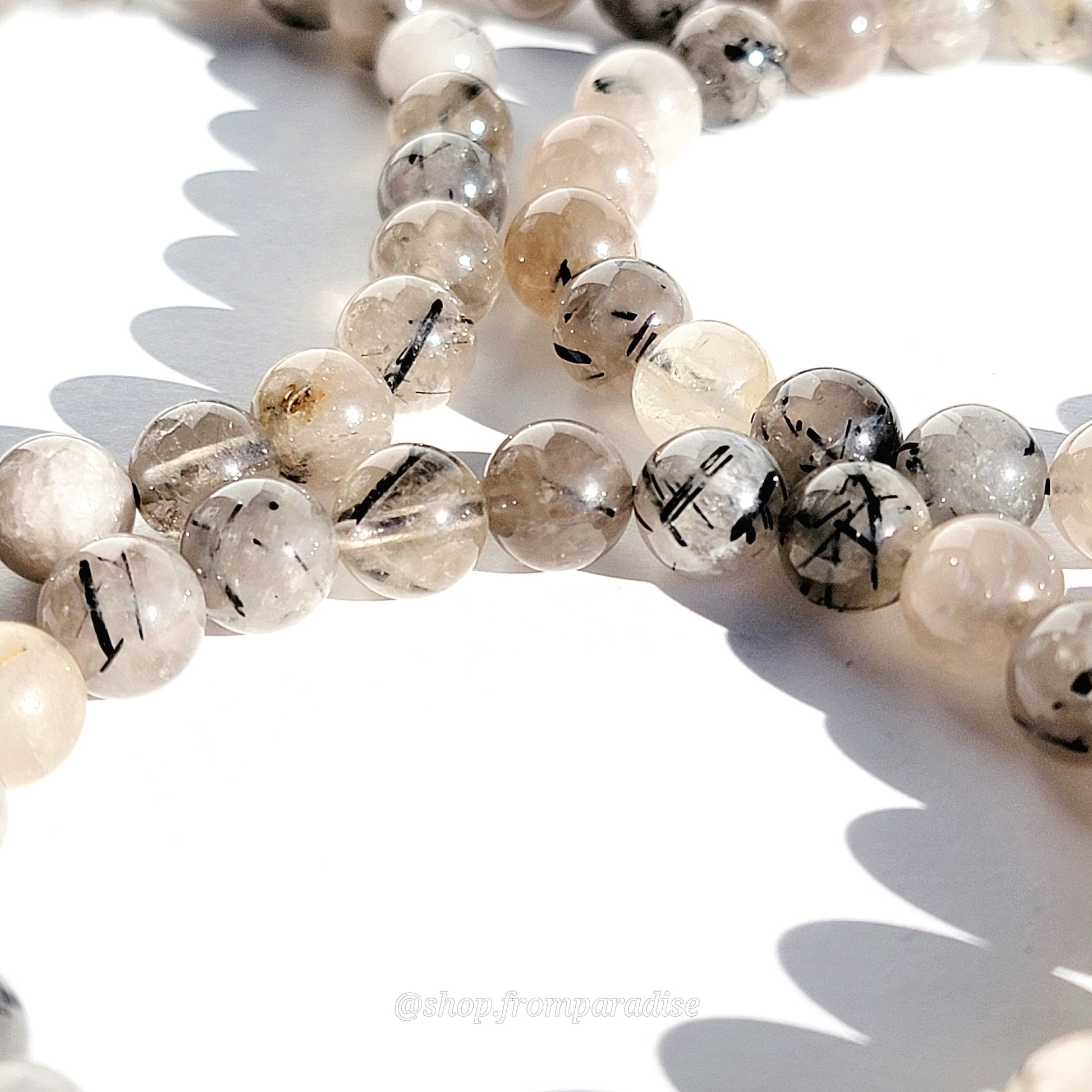 Black Tourmaline Crystal Stretch Bracelet