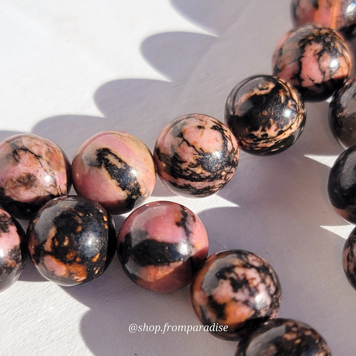 Rhodonite Crystal Bracelet