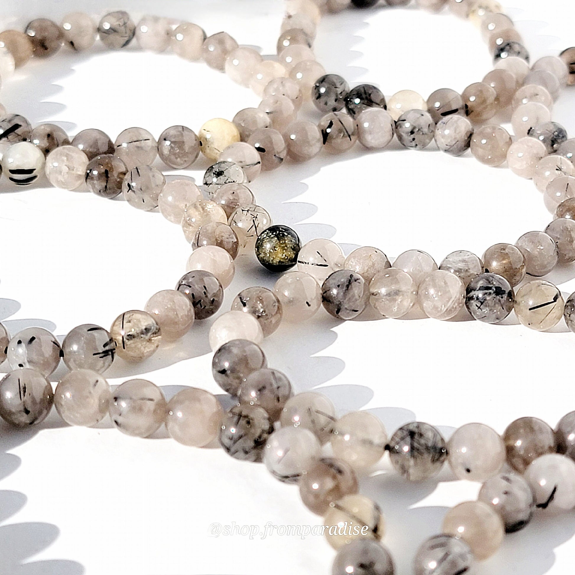 Black Tourmaline Crystal Stretch Bracelet