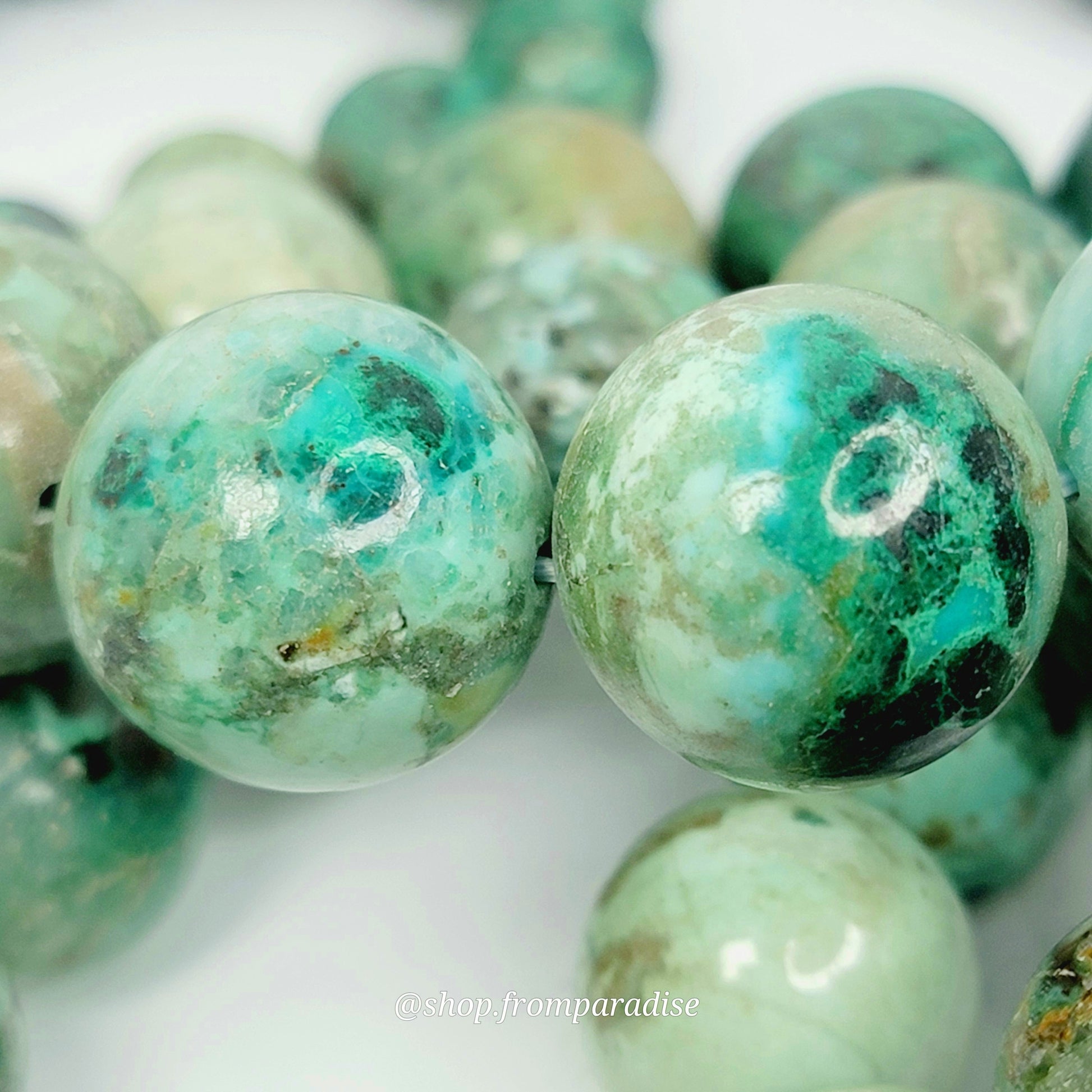 Chrysocolla Crystal Stretch Gemstone Bracelet
