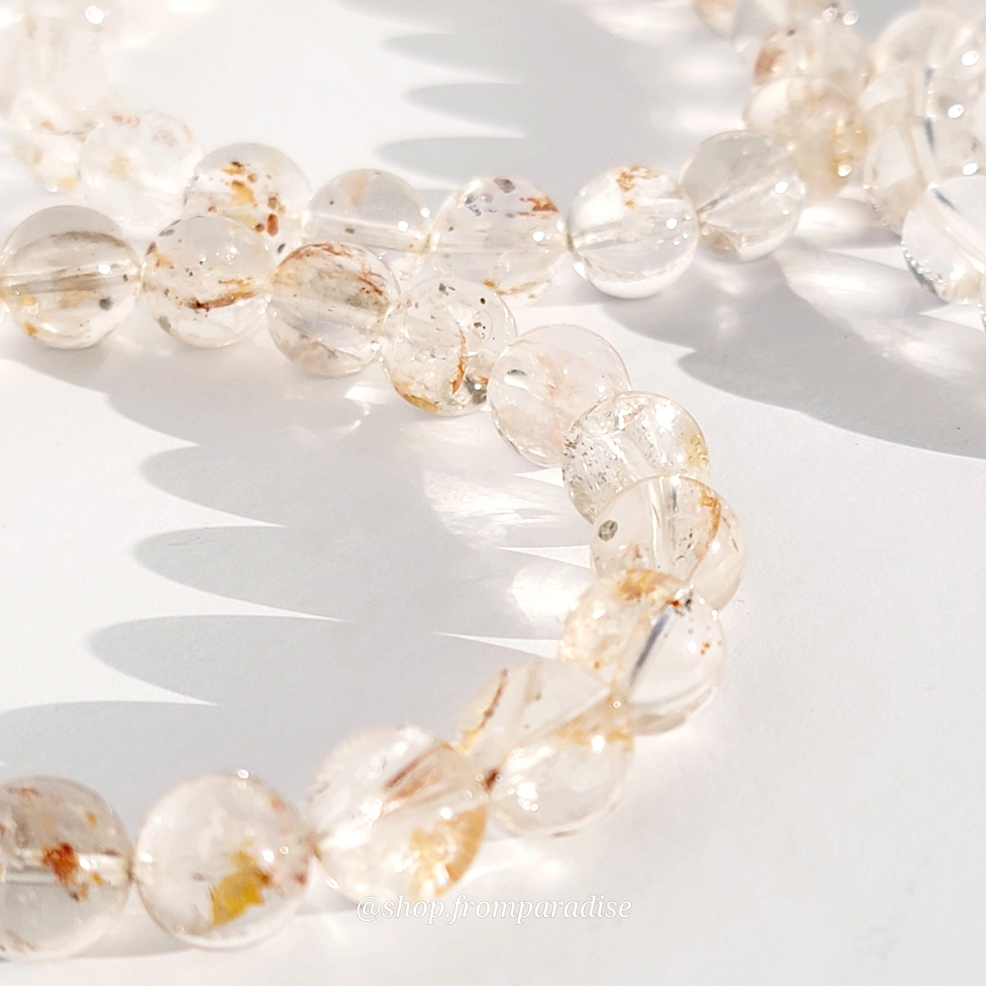 Pyrite and Clear Quartz Crystal Jewelry Bracelet