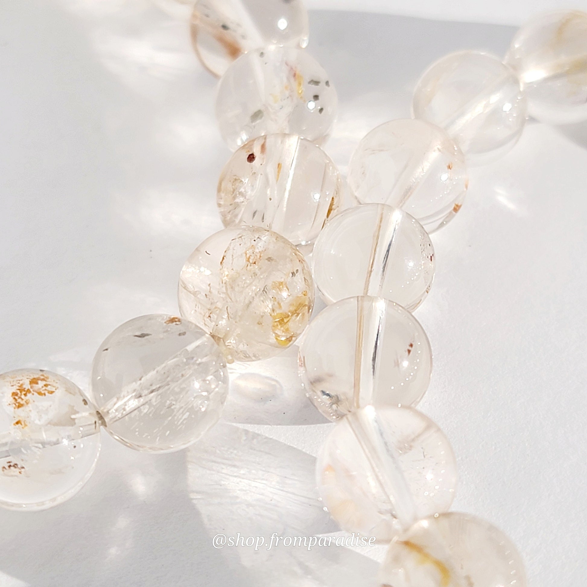 Pyrite and Clear Quartz Crystal Jewelry Bracelet