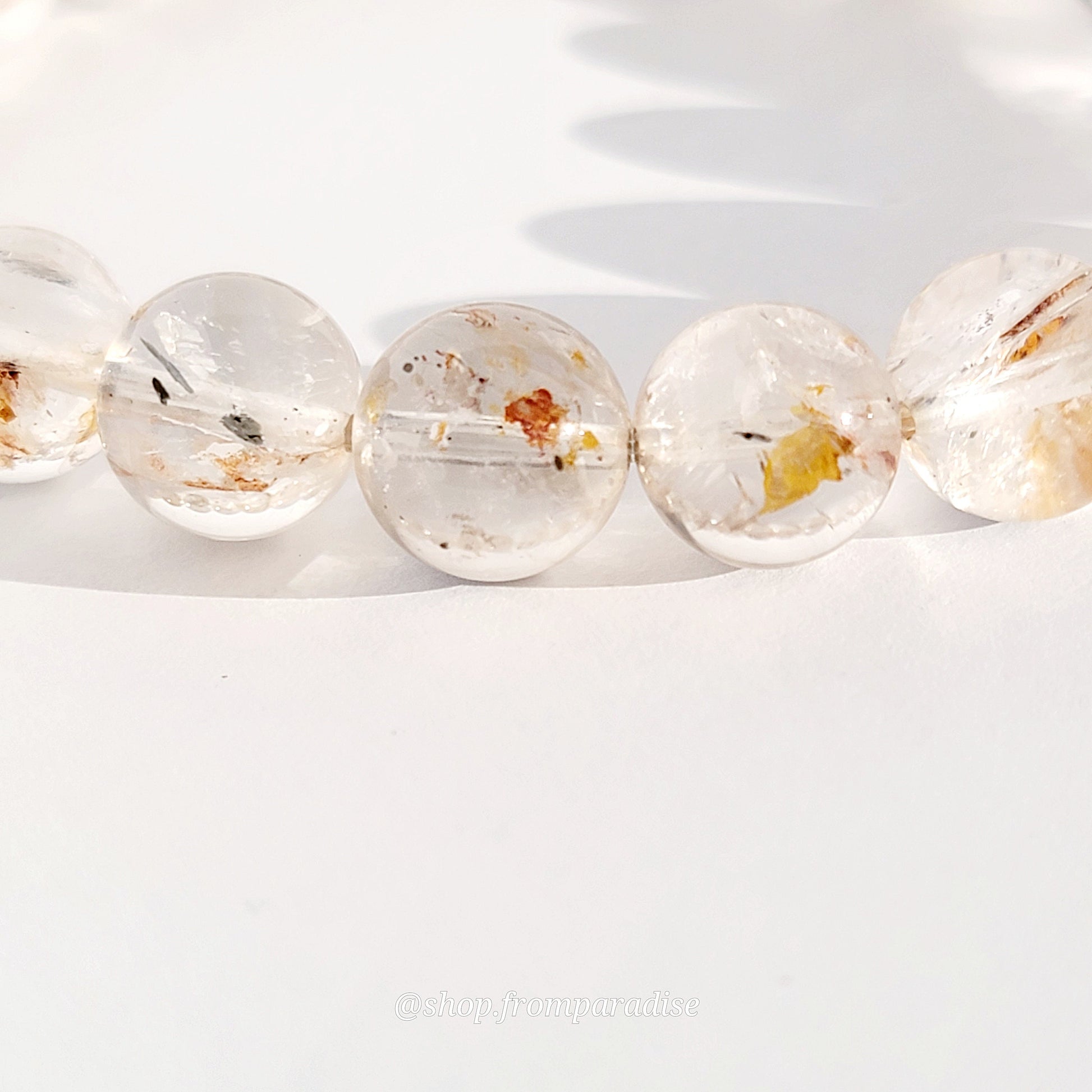 Pyrite and Clear Quartz Crystal Jewelry Bracelet