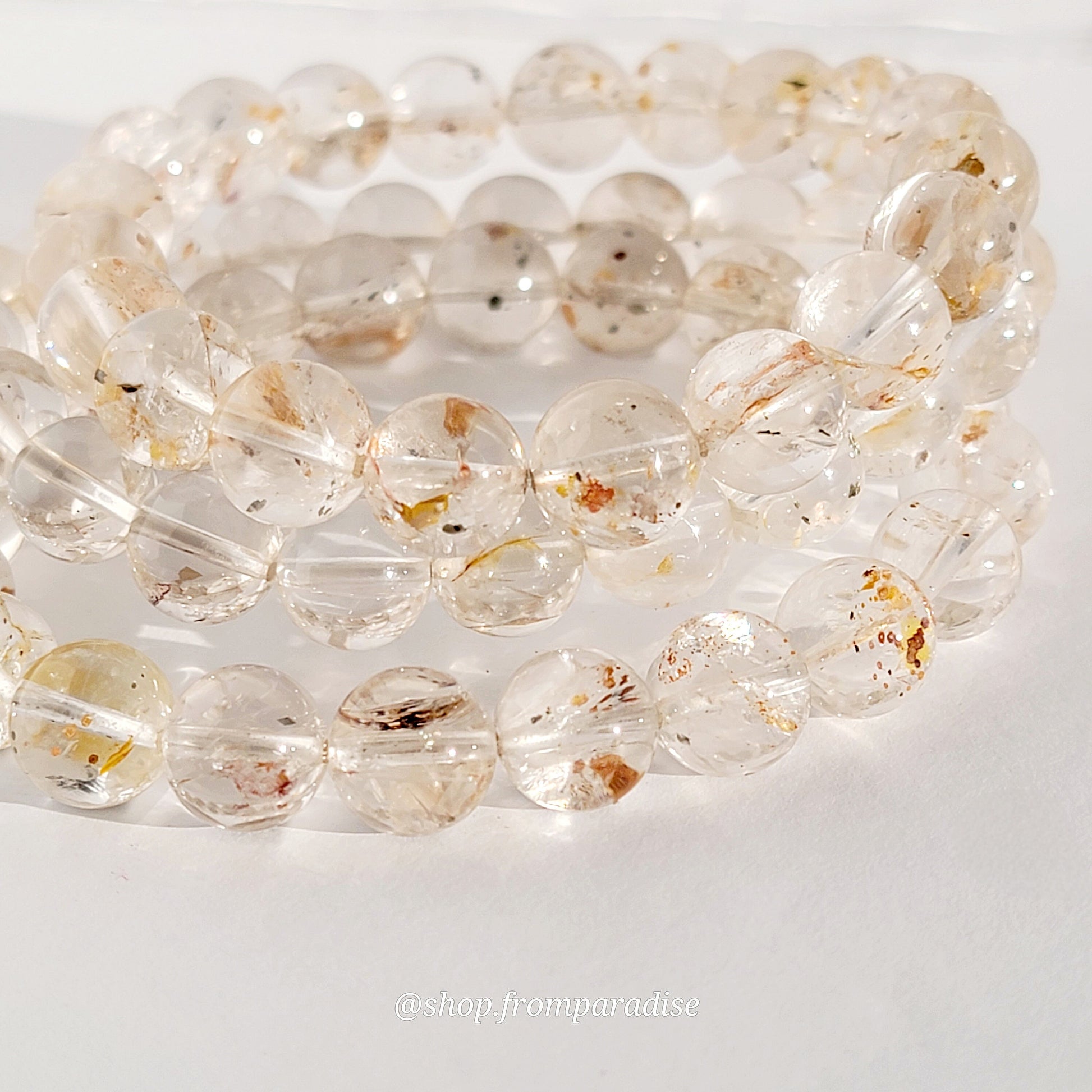 Pyrite and Clear Quartz Crystal Jewelry Bracelet
