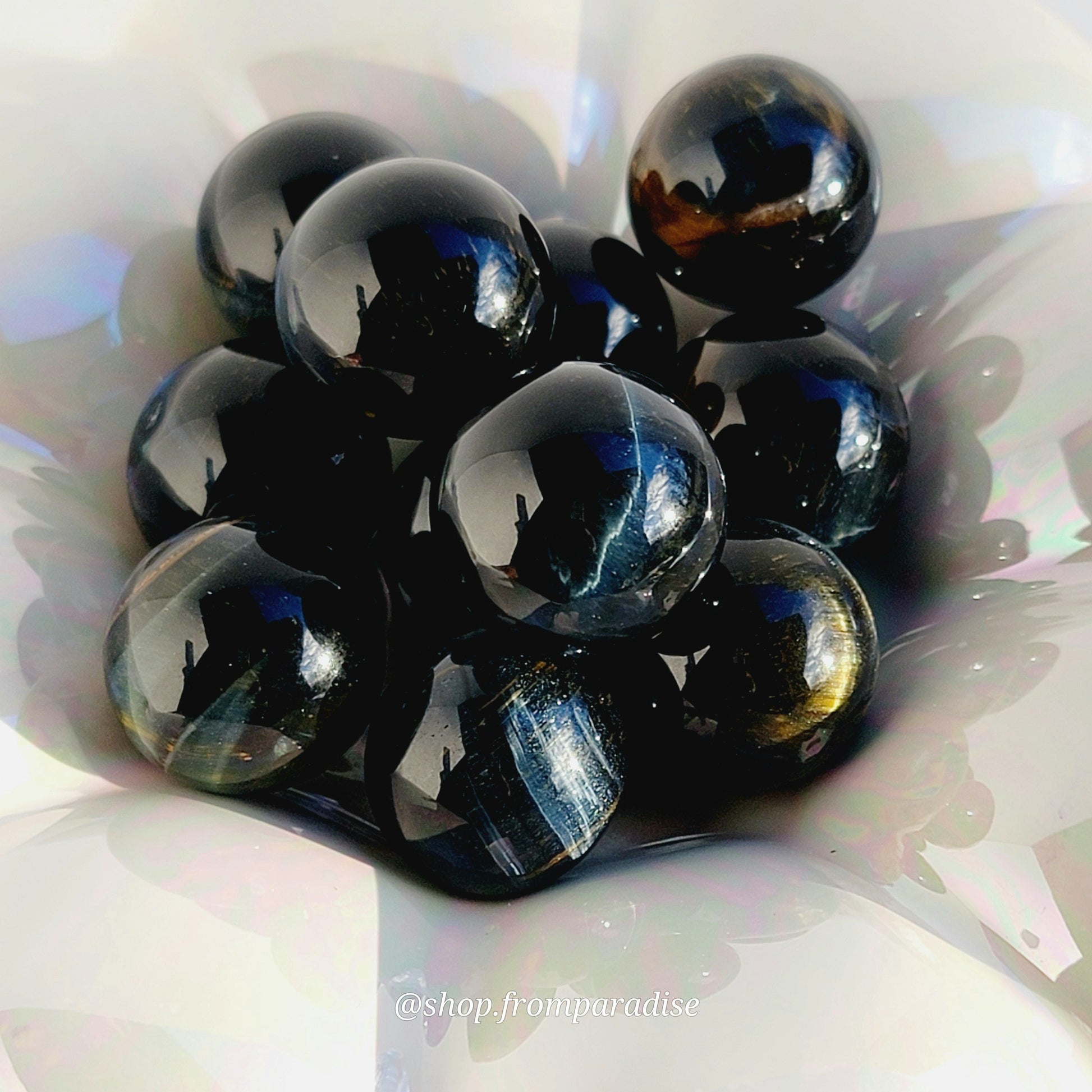 Blue Tigers Eye Crystal  Sphere