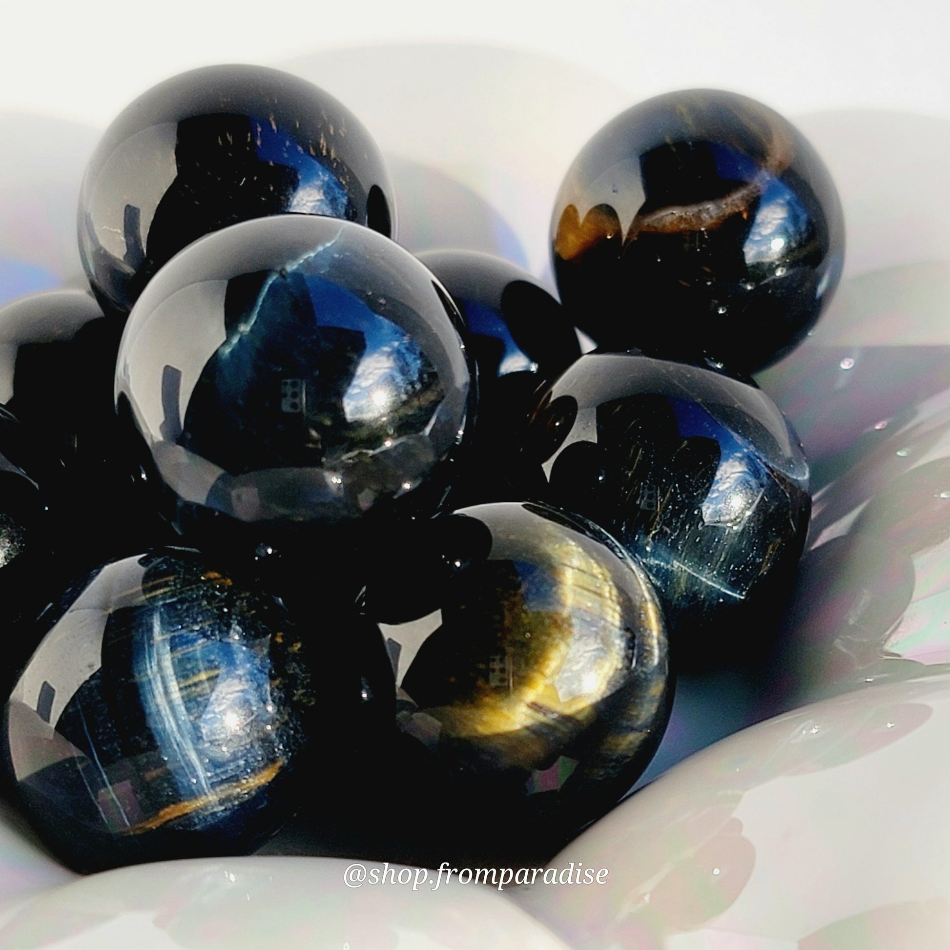 Blue Tigers Eye Crystal  Sphere