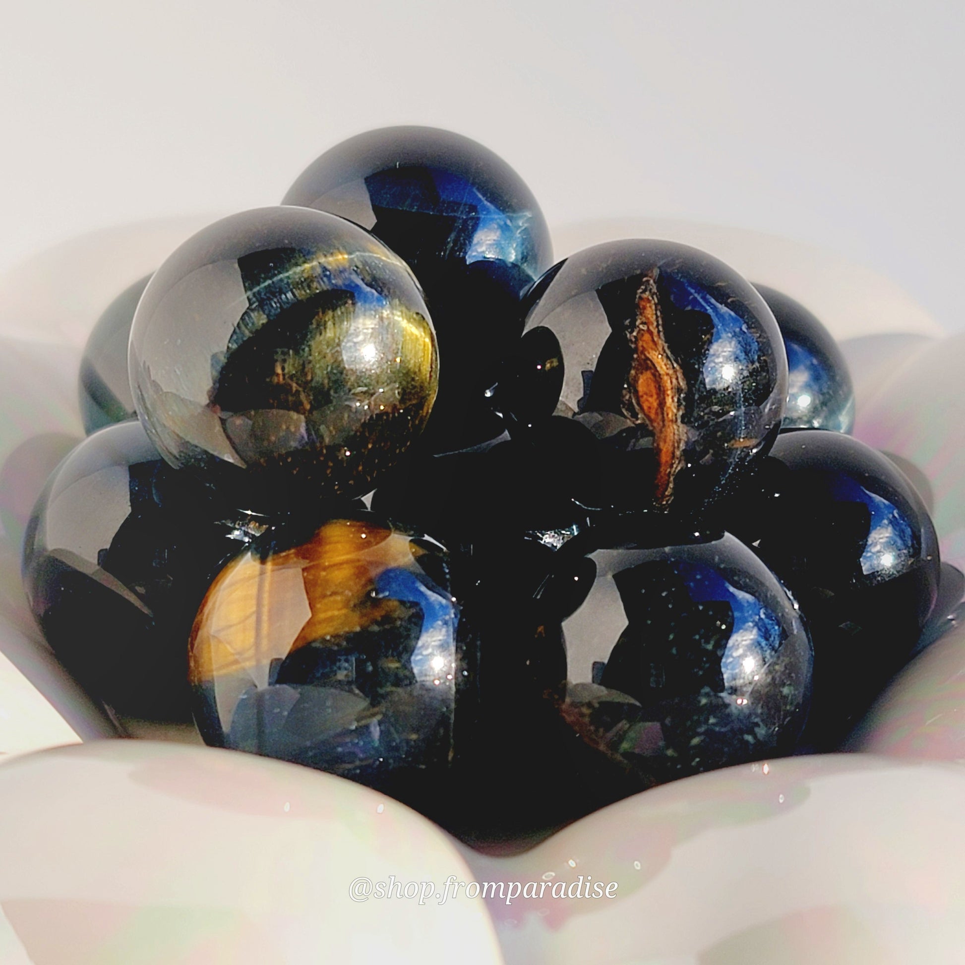 Blue Tigers Eye Crystal  Sphere