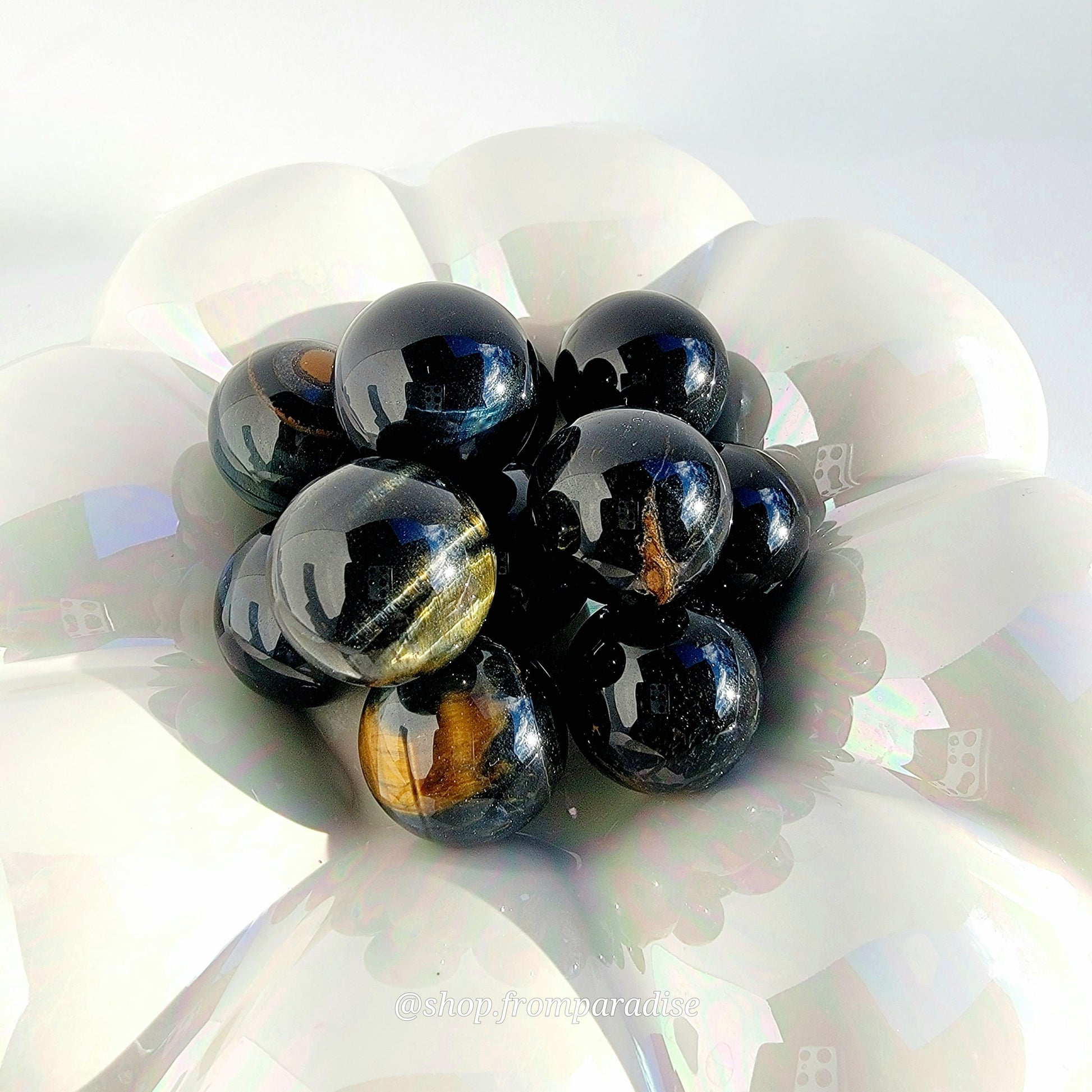 Blue Tigers Eye Crystal  Sphere