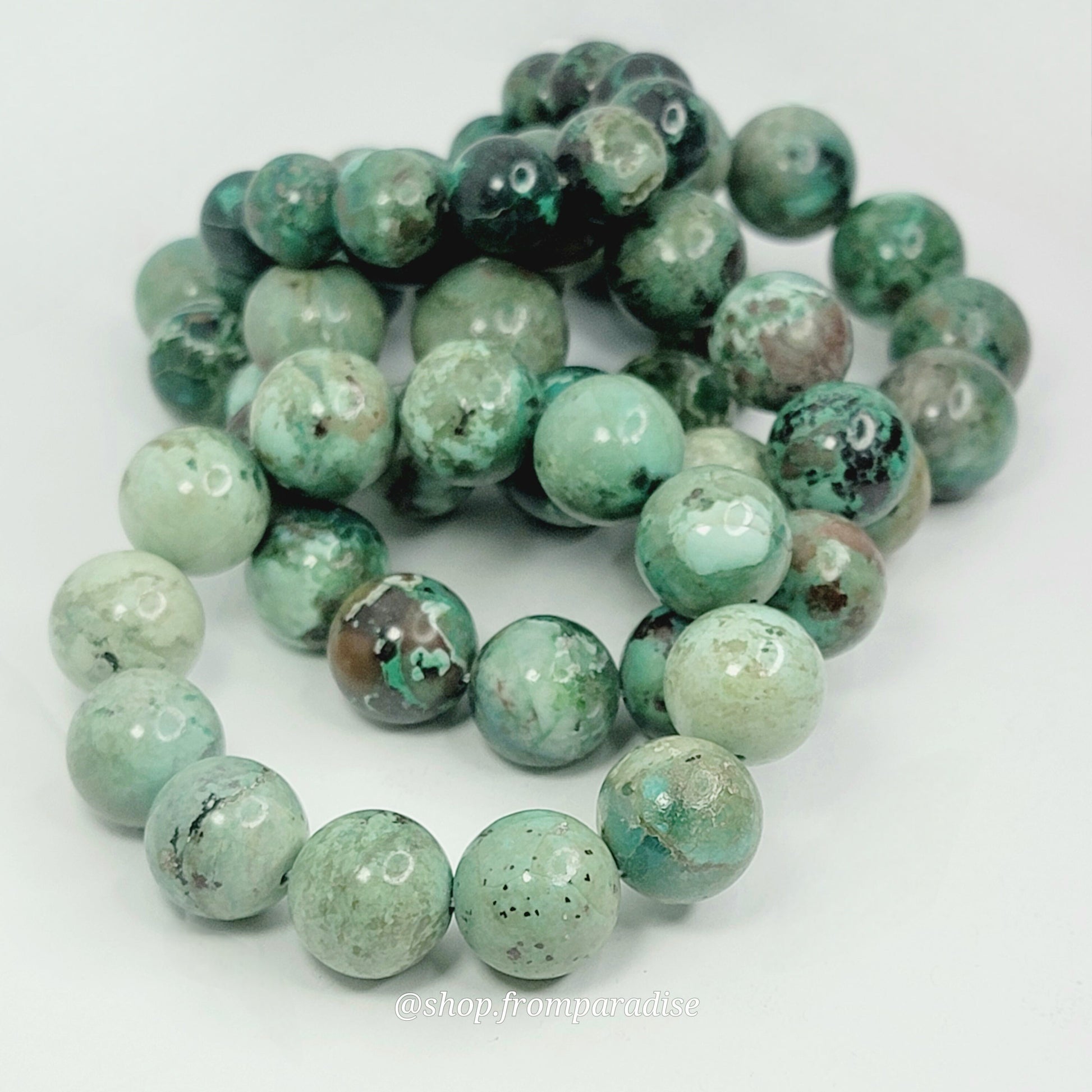 Chrysocolla Crystal Stretch Gemstone Bracelet