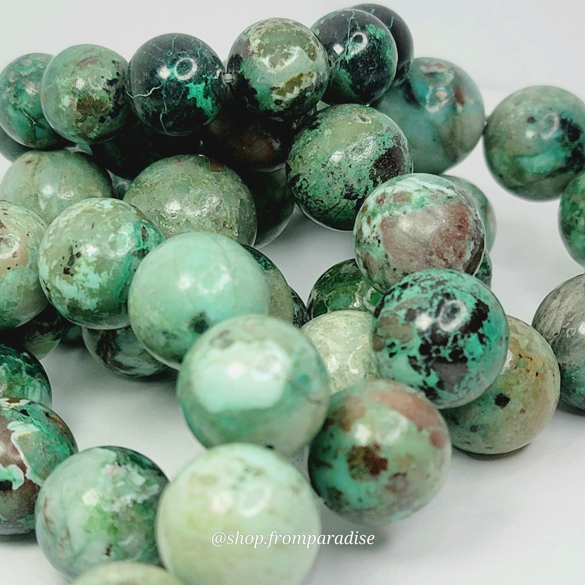 Chrysocolla Crystal Stretch Gemstone Bracelet